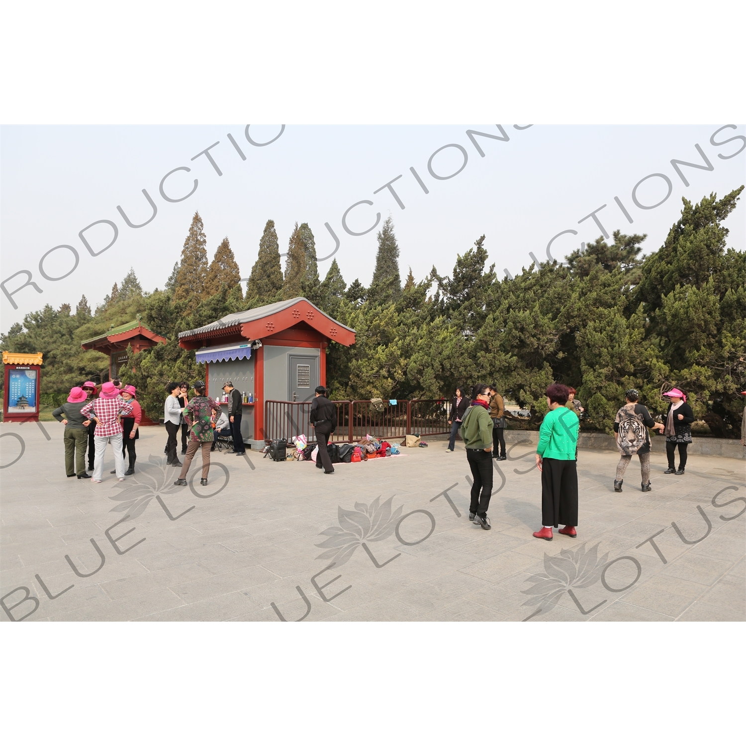 Dance Class Near the North Gate of the Temple of Heaven (Tiantan) in Beijing