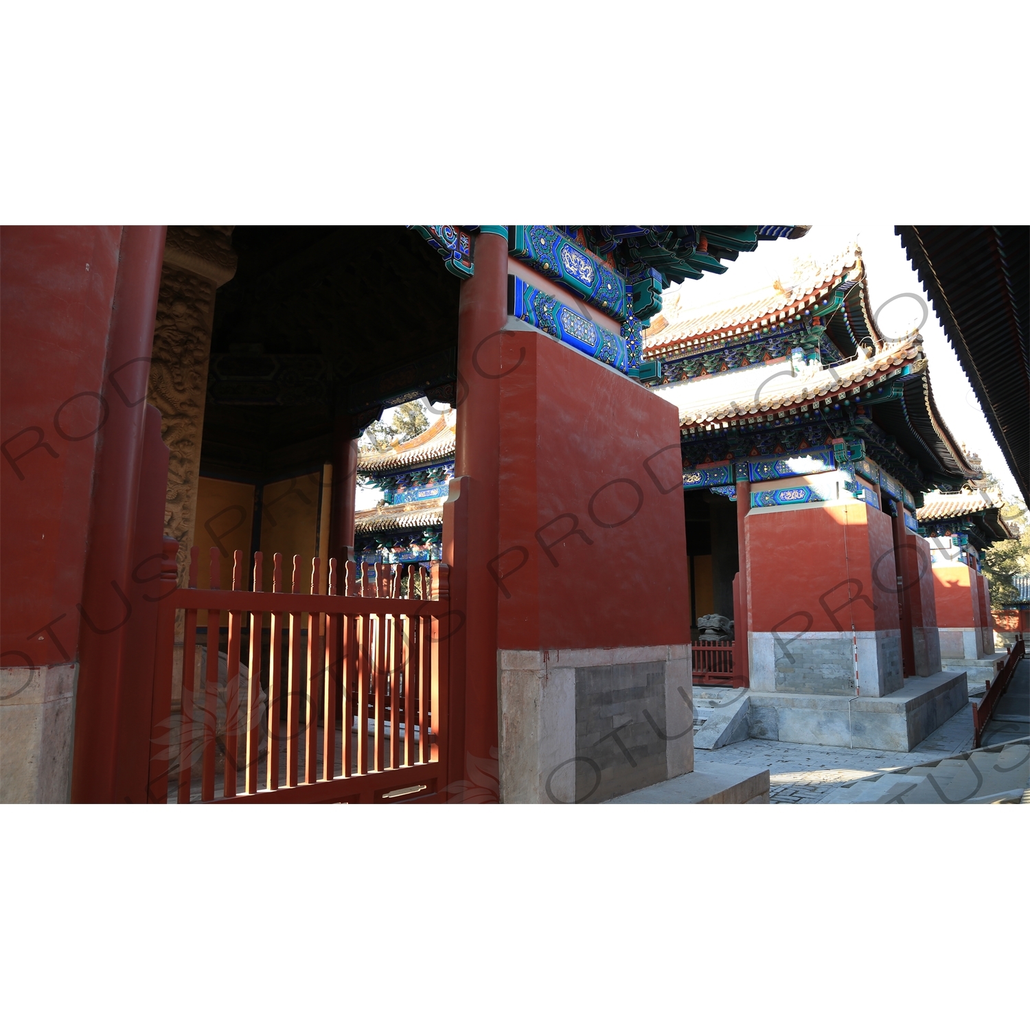 Stone Tablet Housing Pavilions (Beiting) in the Confucius Temple in Beijing