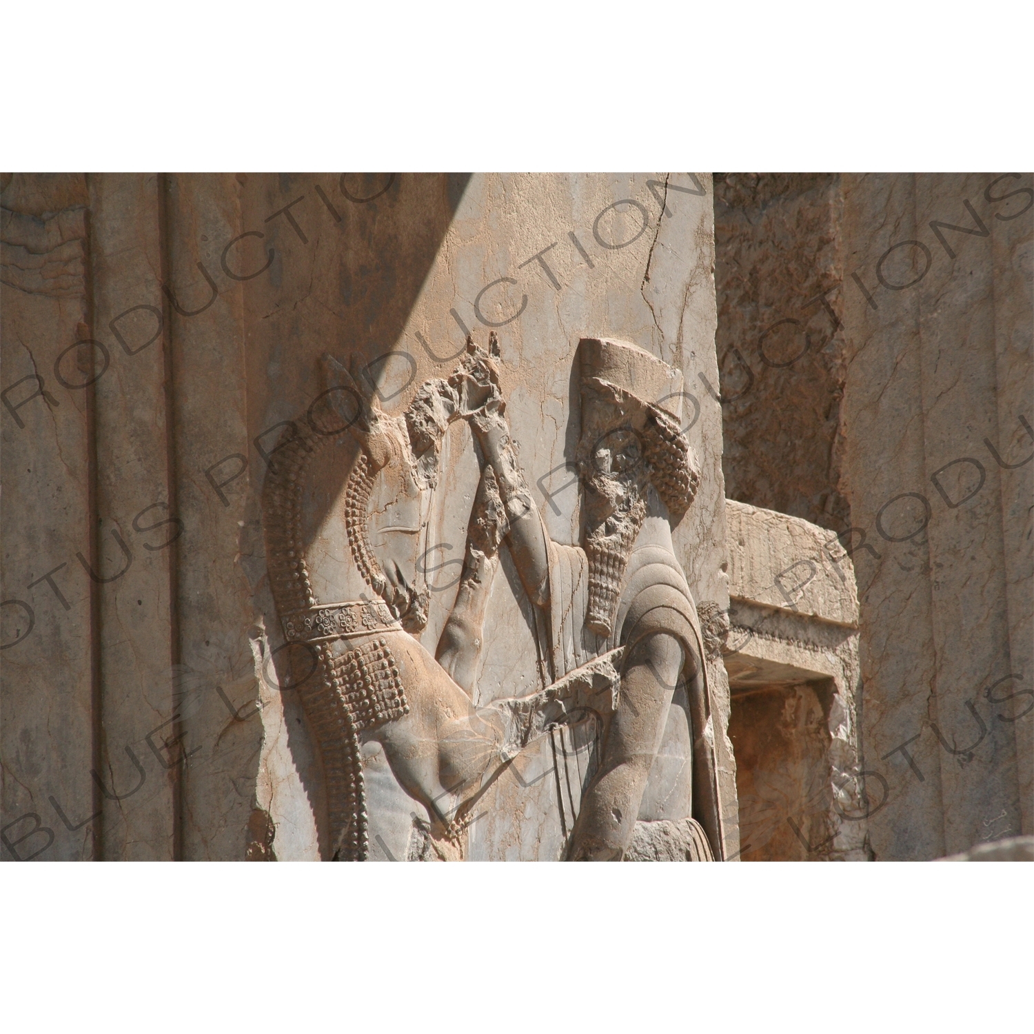 King Darius the Great Bas Relief at Persepolis