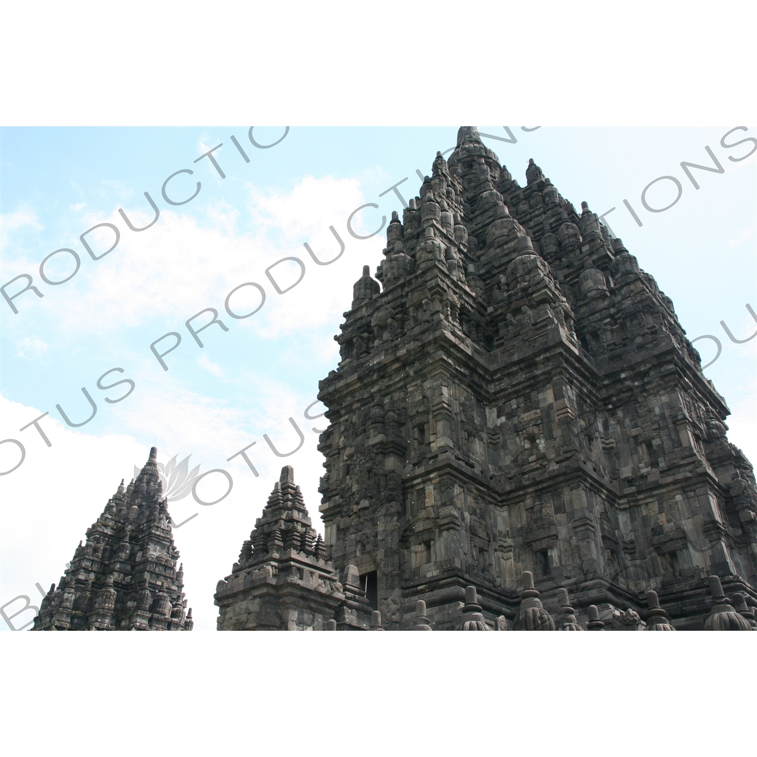 Buildings at Prambanan Temple Compound near Yogyakarta