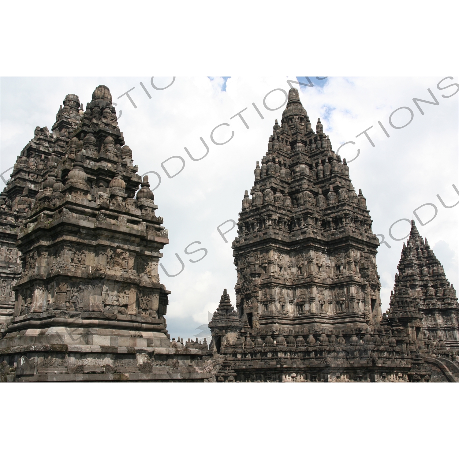 Buildings at Prambanan Temple Compound near Yogyakarta