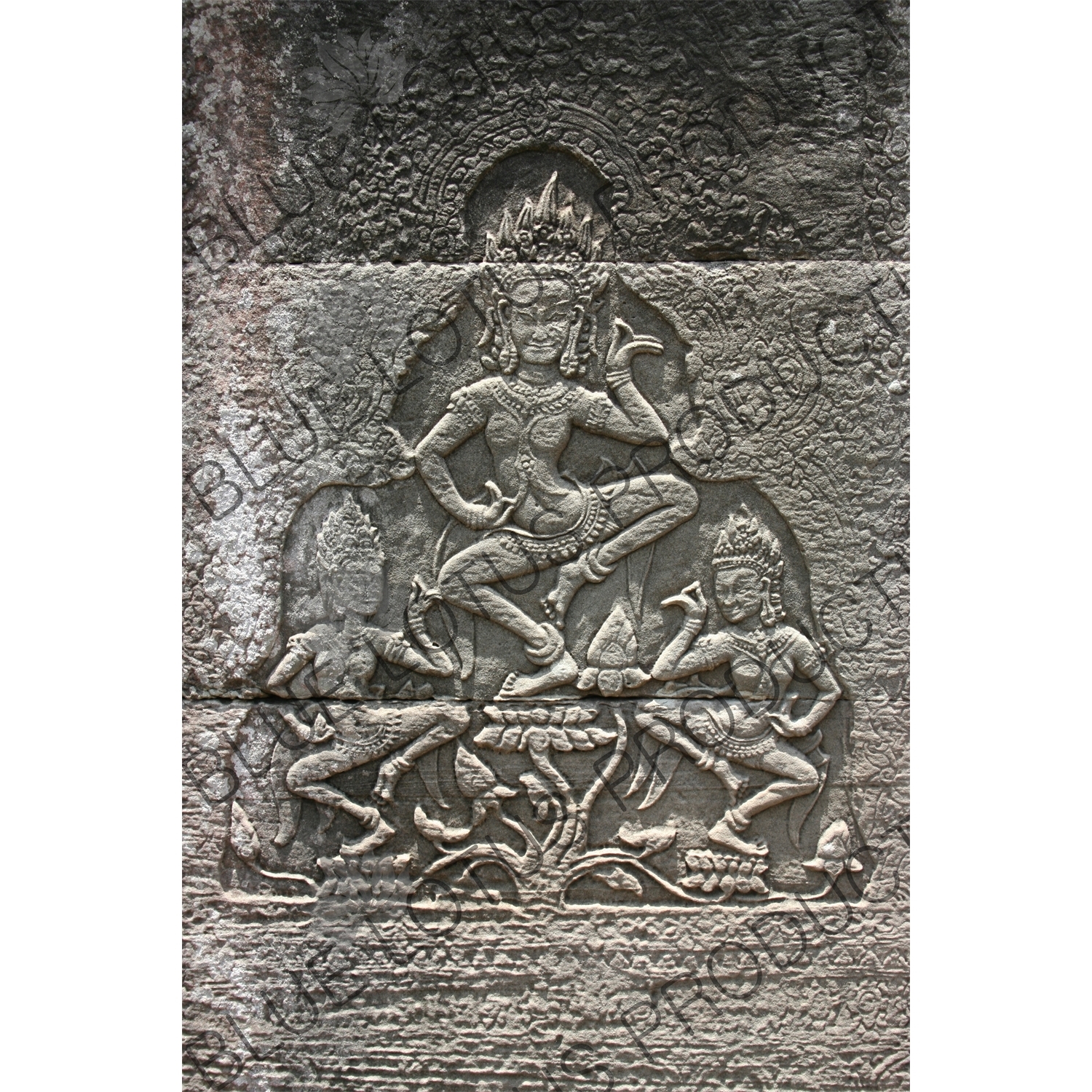 Apsara Sculptural Relief in Angkor Thom