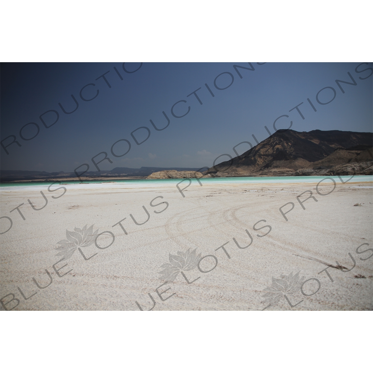 Salt Flats around Lake Assal in Djibouti