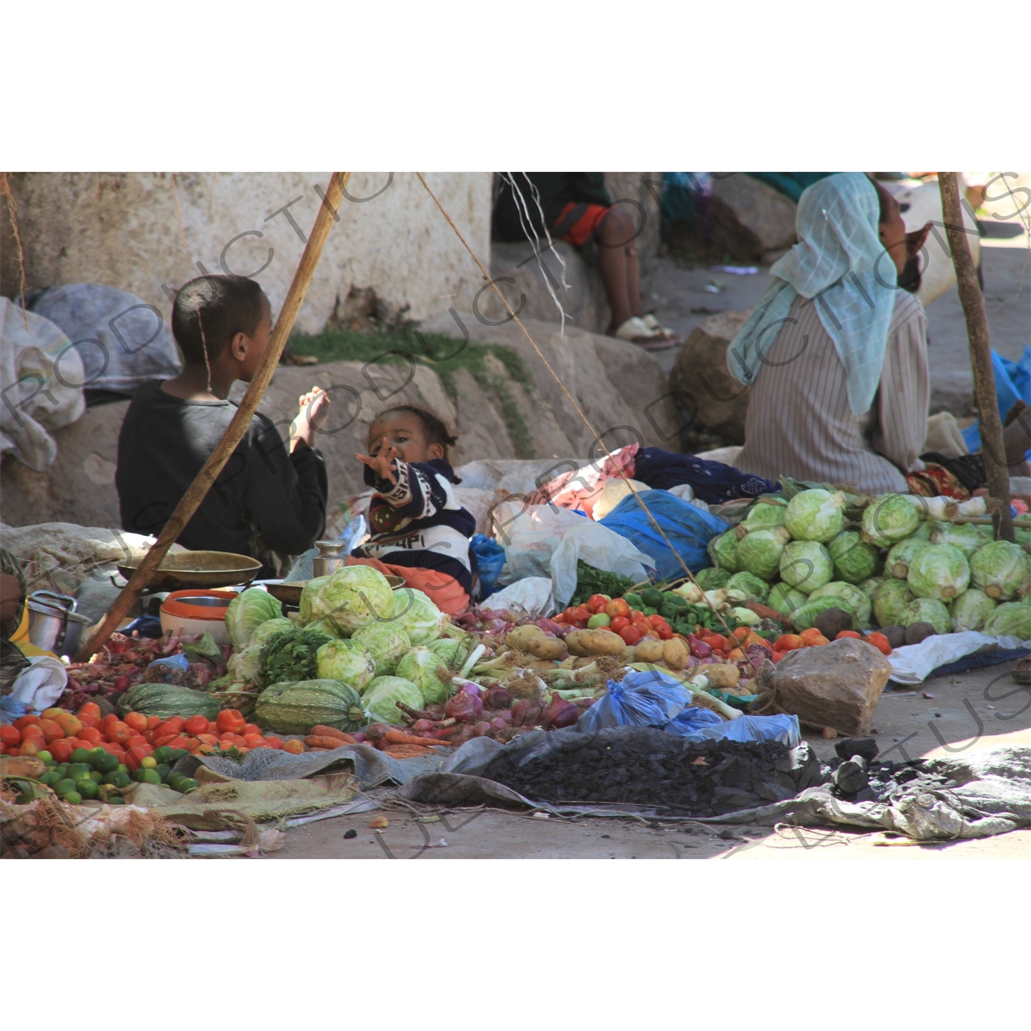Fruit and Vegetable Street Vendors in the Old City of Harar