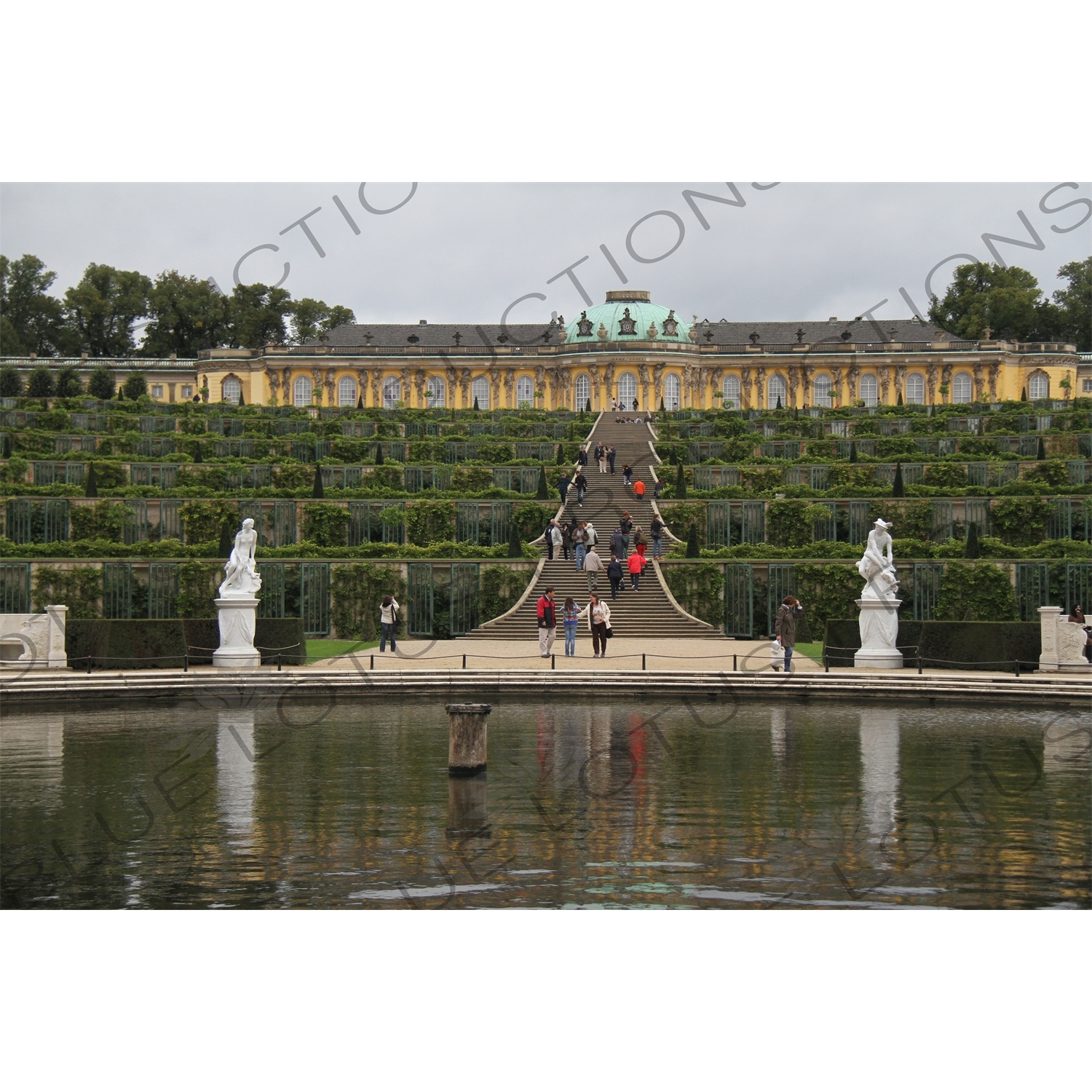 Gardens of Sanssouci Palace in Potsdam near Berlin