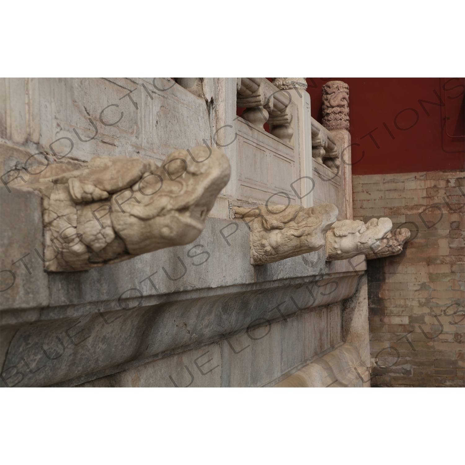 Dragon Head Water Spout in the Hall of Prayer for Good Harvests (Qi Nian Dian) Complex in the Temple of Heaven (Tiantan) in Beijing