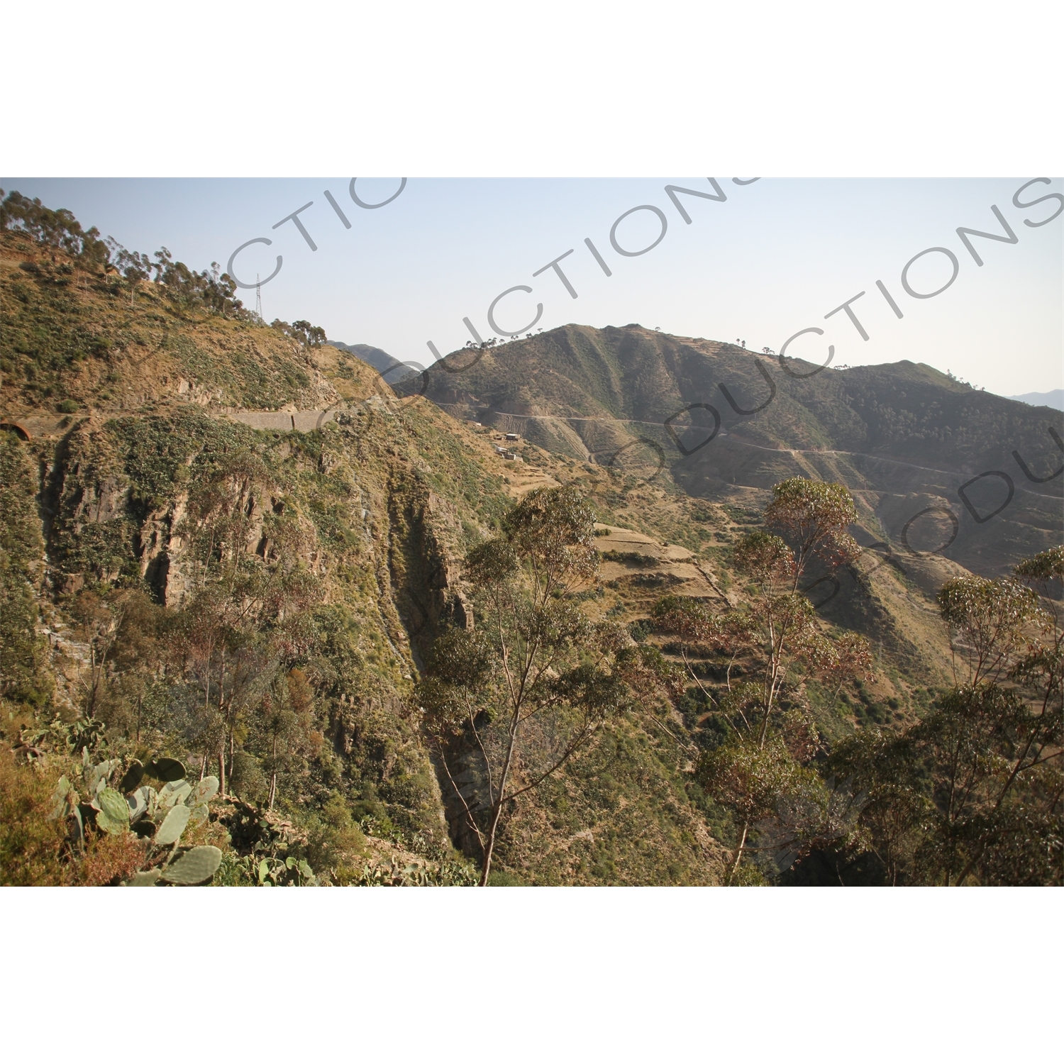 Countryside around the Asmara to Massawa Railway Line