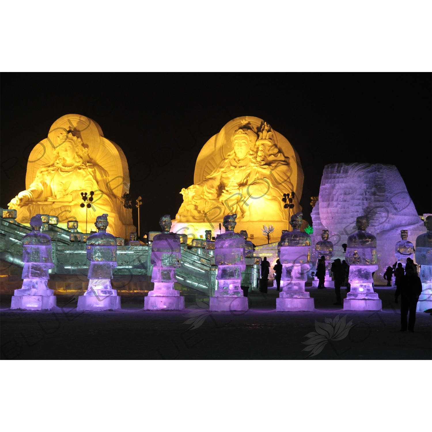 Ice and Snow Sculptures at the Harbin Ice and Snow Festival in Harbin