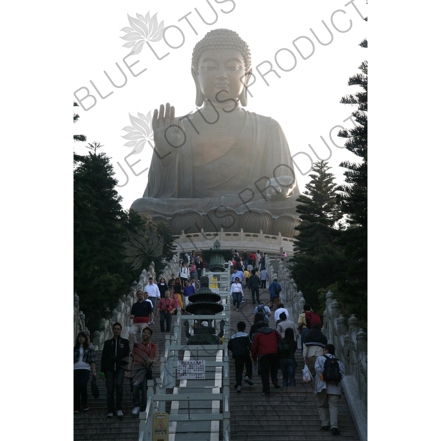 Big Buddha (Tiantan Da Fo) Statue on Lantau in Hong Kong