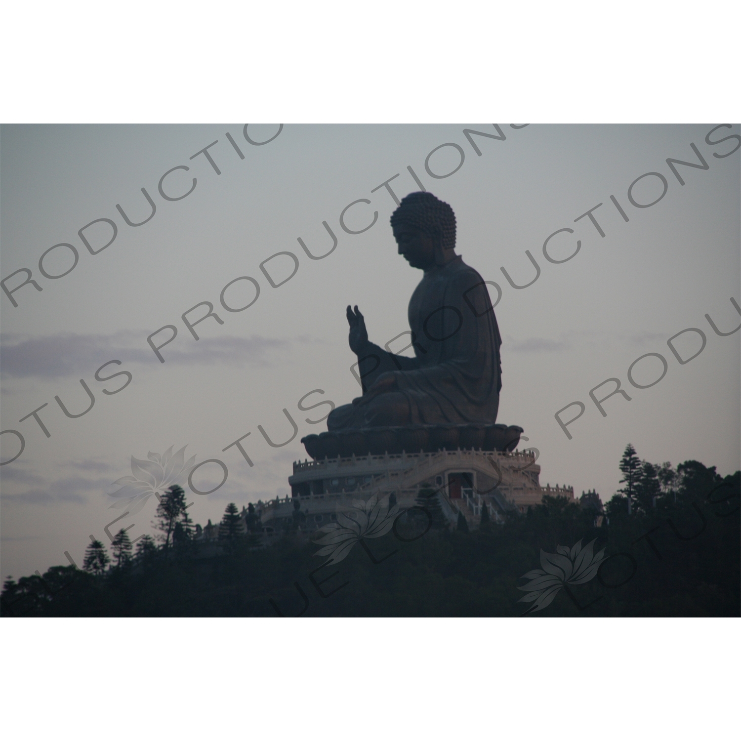 Big Buddha (Tiantan Da Fo) Statue on Lantau in Hong Kong