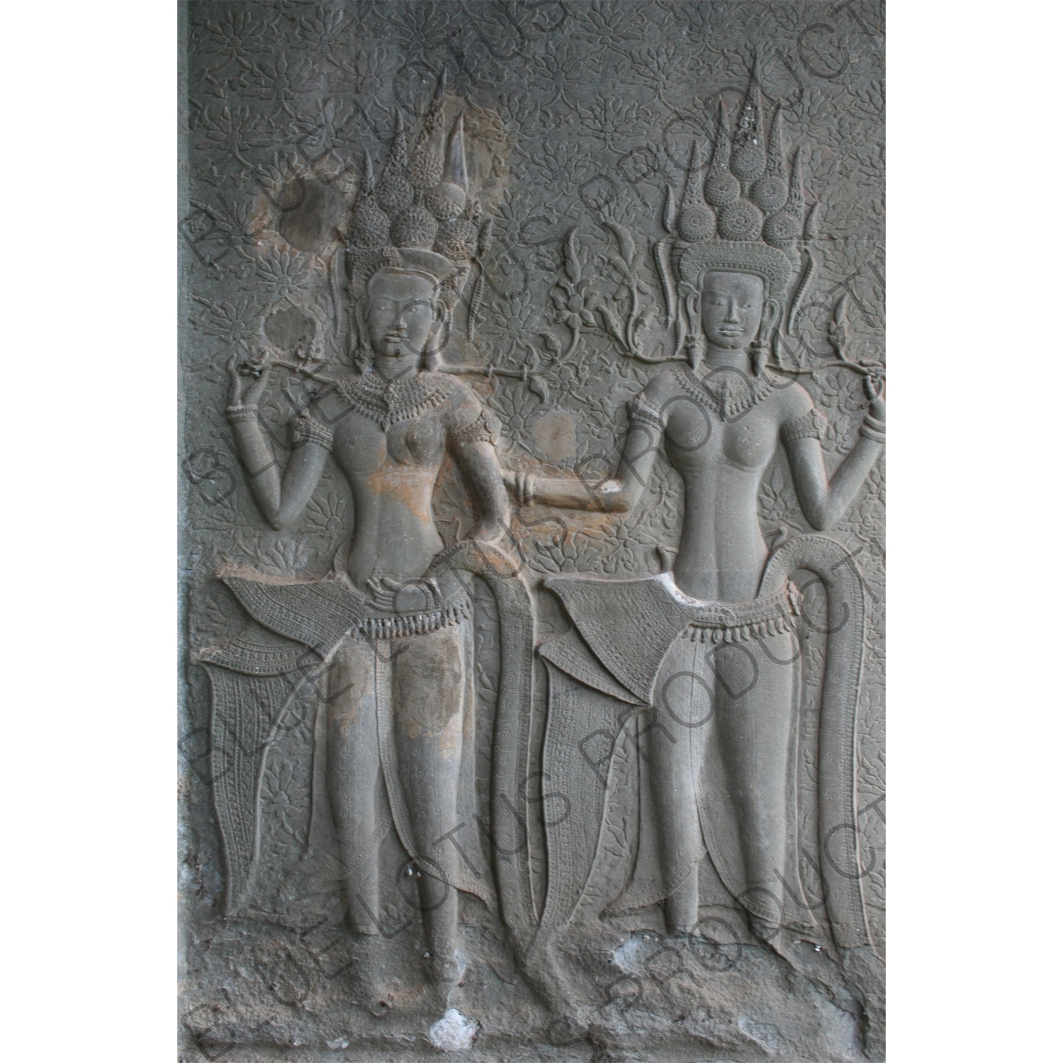 Devata Sculptural Relief in Angkor