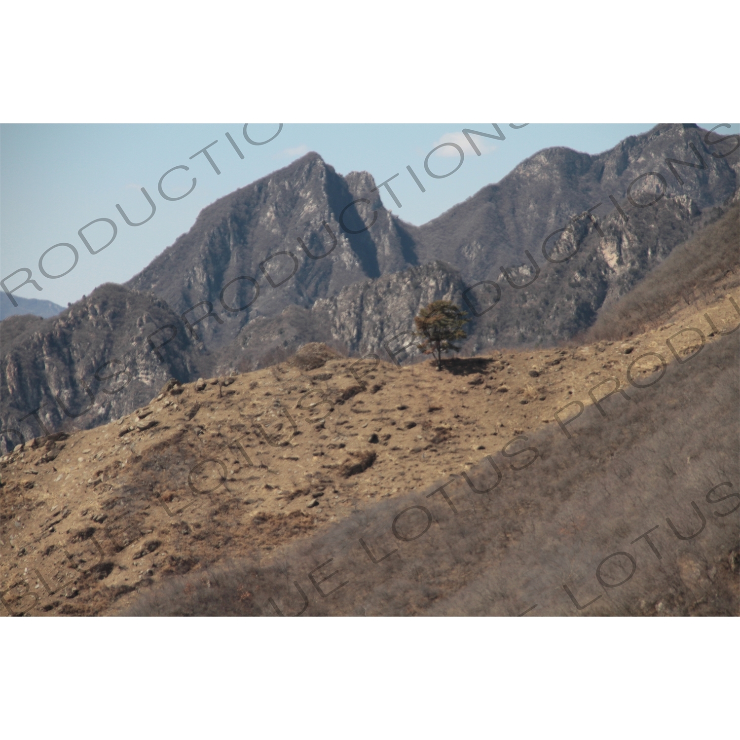 Hills around the Mutianyu Section of the Great Wall of China (Wanli Changcheng) near Beijing