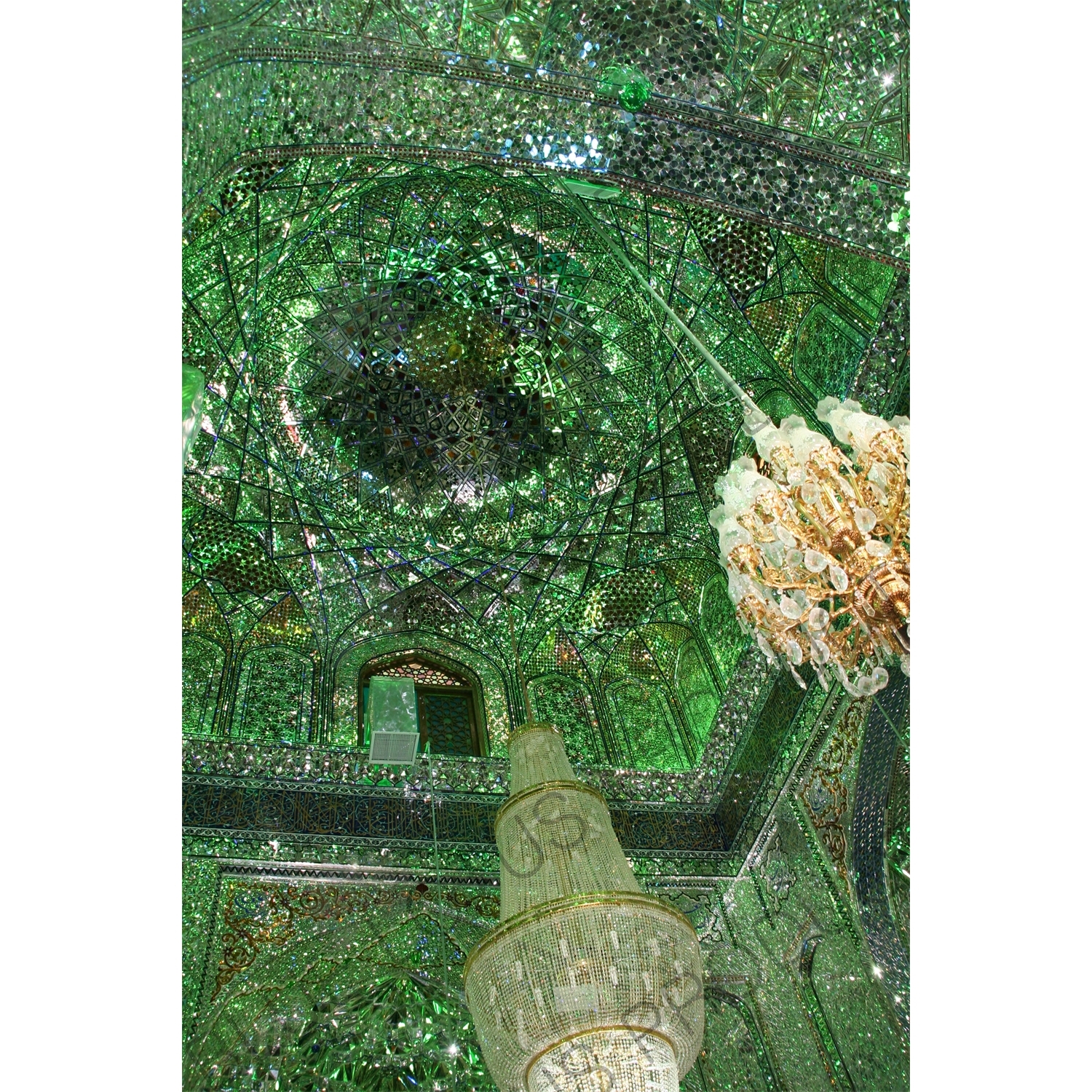 Ceiling of the Shah Cheragh Mosque in Shiraz