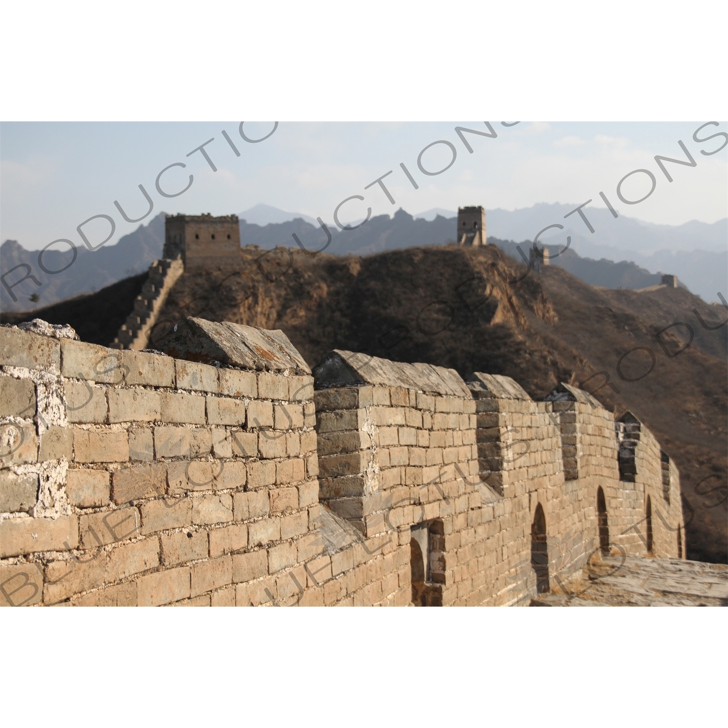 Black Building/Tower (Heilouzi) and the Five Eye/Hole Building/Tower (Wu Yan Lou) on the Jinshanling Section of the Great Wall of China