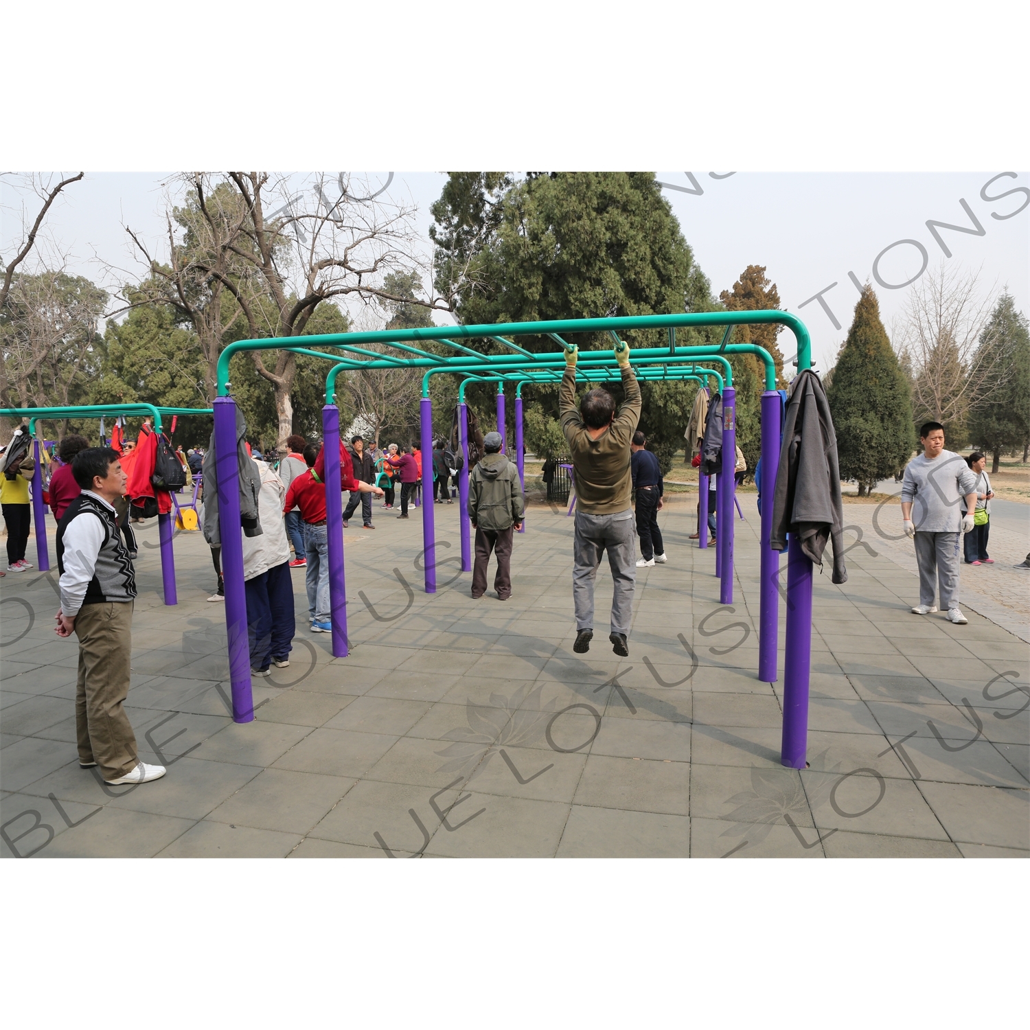 Communal Exercise Equipment near the North Gate of the Temple of Heaven (Tiantan) in Beijing