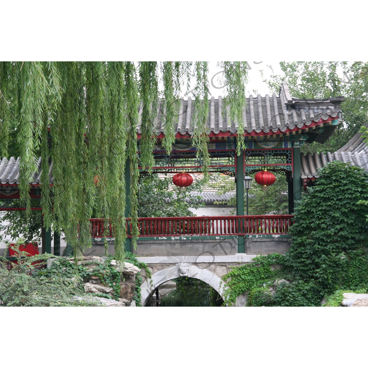 Bridge in the Imperial Garden (Yuhuayuan) in the Forbidden City in Beijing