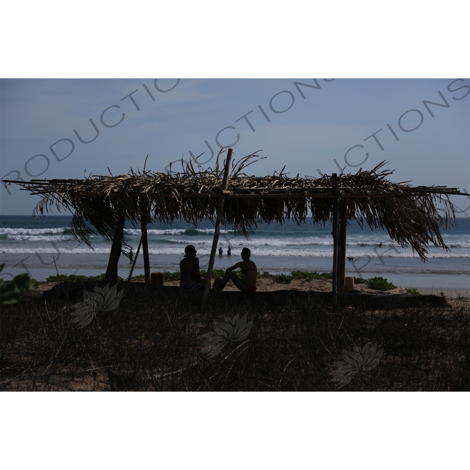 People in a Shack on Playa Guiones in Nosara