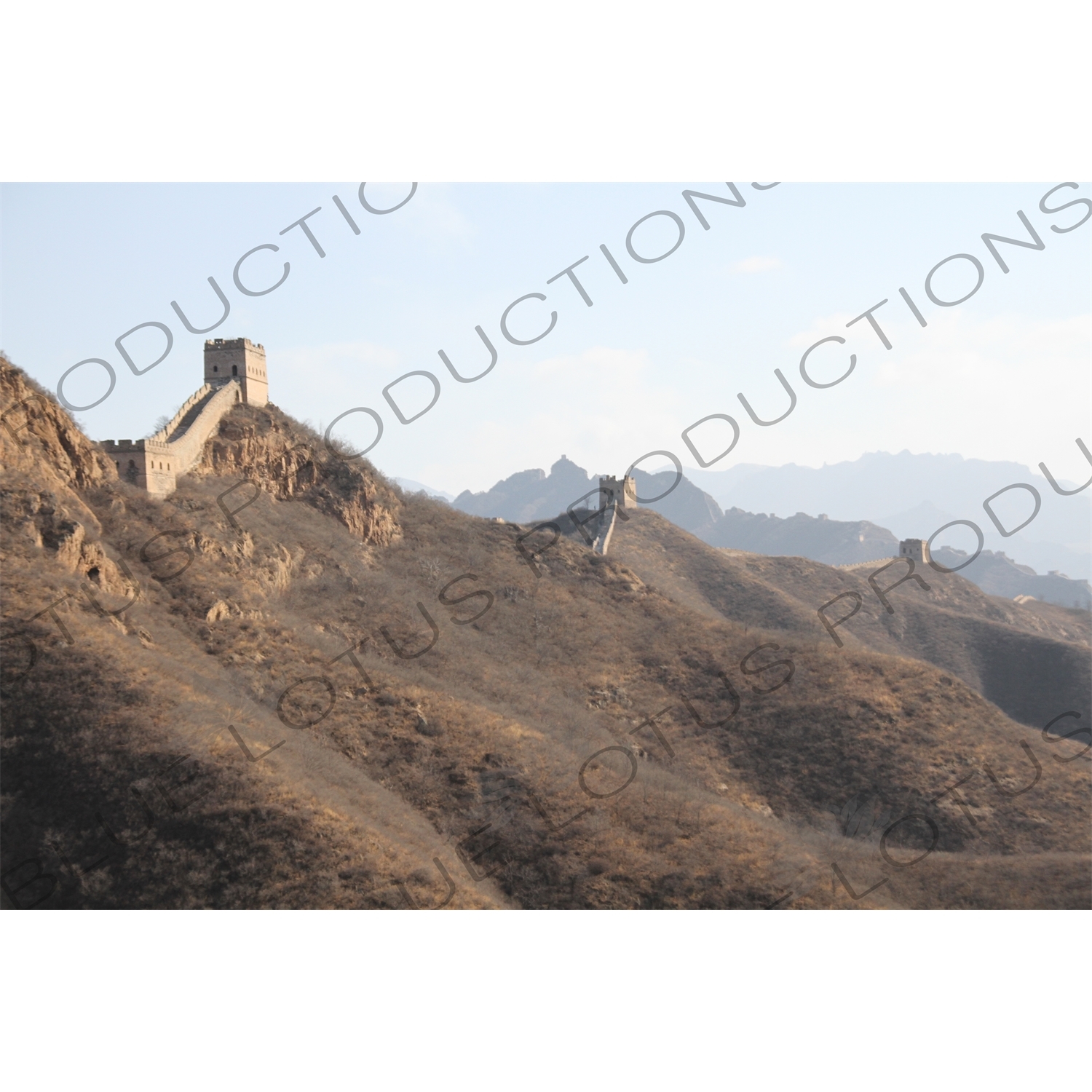 Three and Five Eye/Hole Towers, Large Arc Roof Tower and Nianzigou Tower on the Jinshanling Section of the Great Wall of China