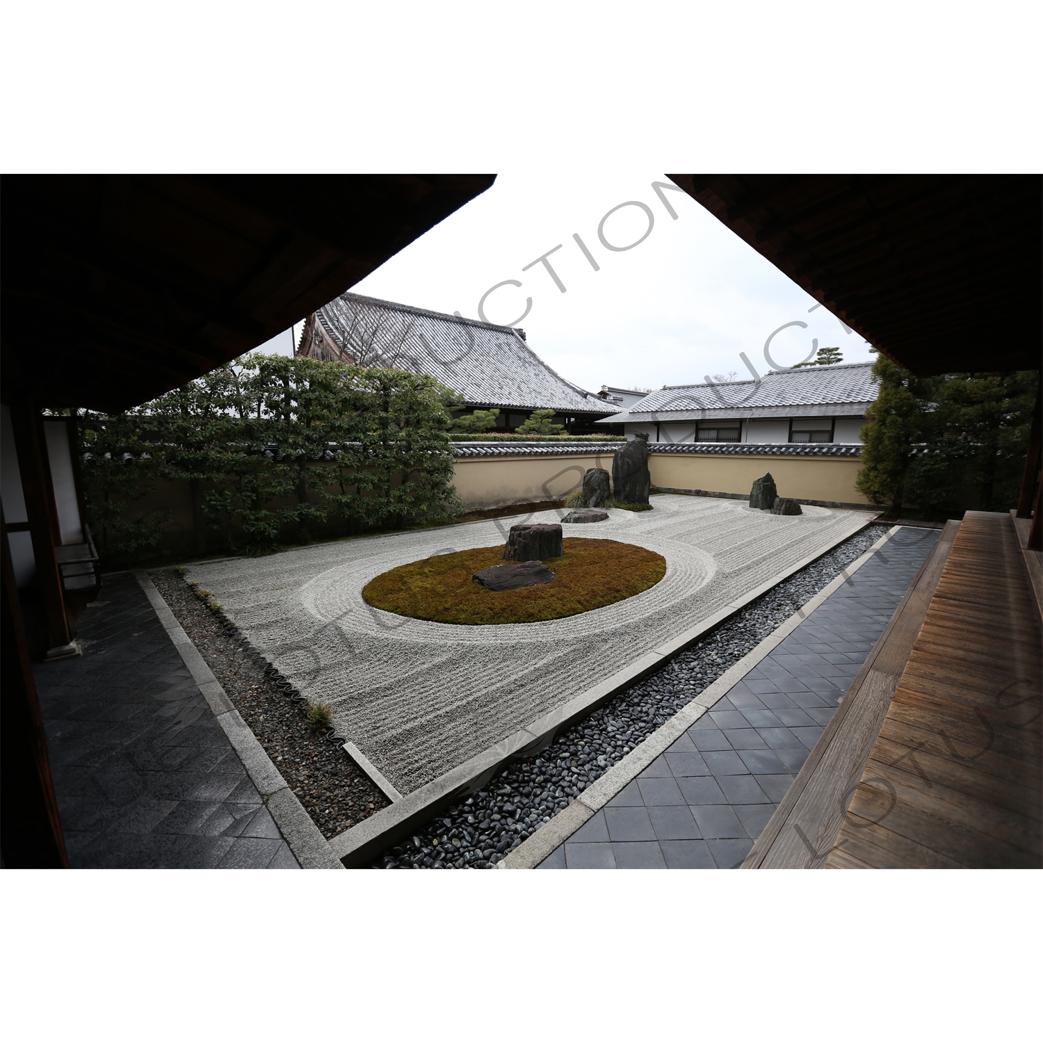 Ryogen-in Rock Garden in the Daitoku-ji Complex in Kyoto
