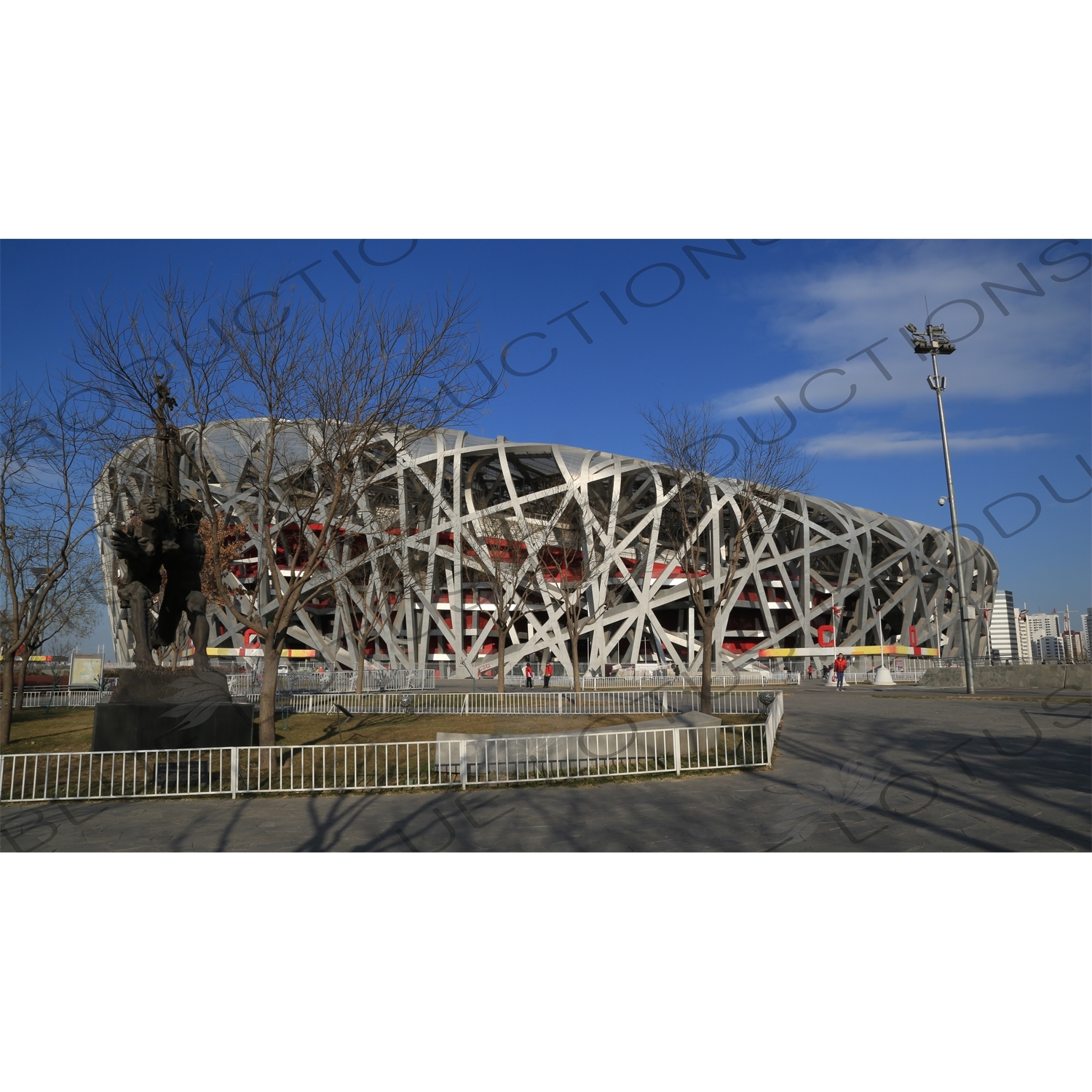 Bird's Nest/National Stadium (Niaochao/Guojia Tiyuchang) in the Olympic Park in Beijing