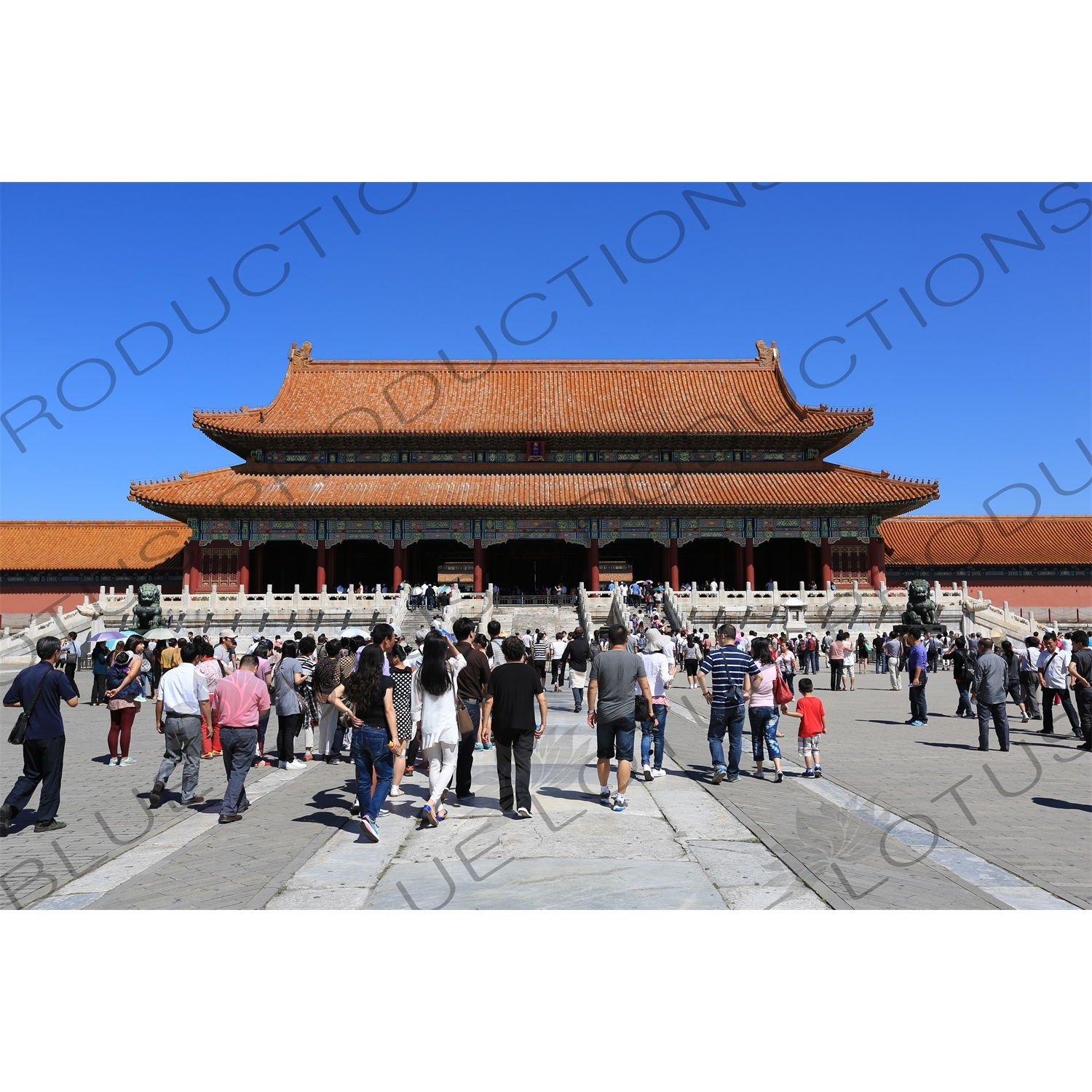 Gate of Supreme Harmony (Taihe Men) in the Forbidden City in Beijing