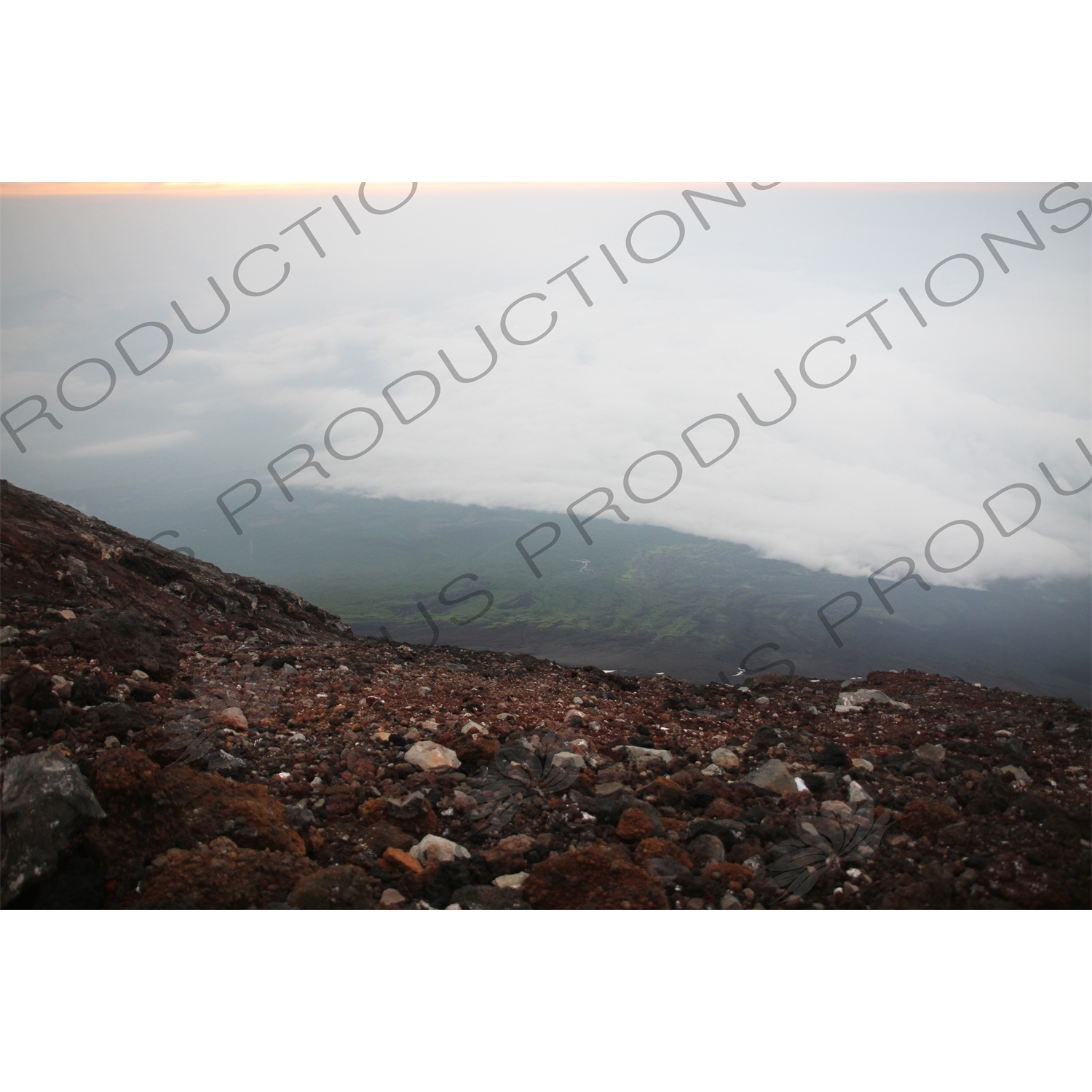 Sunrise at the Summit of Mount Fuji