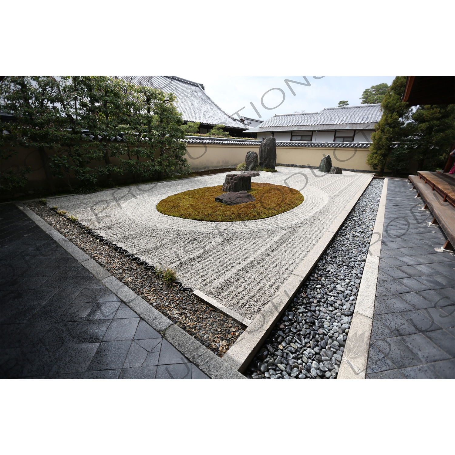 Ryogen-in Rock Garden in the Daitoku-ji Complex in Kyoto