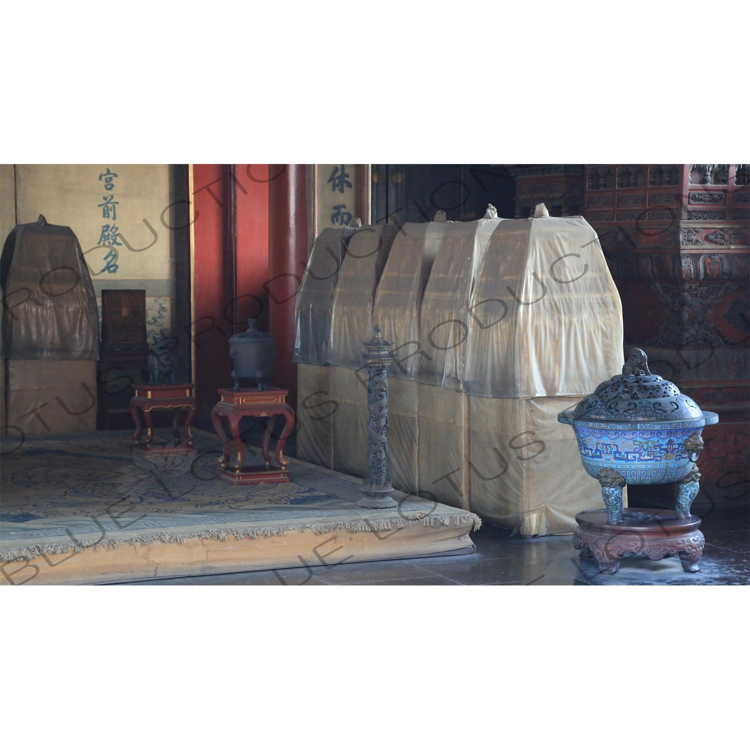 Imperial Seals in the Hall of Union and Peace (Jiaotai Dian) in the Forbidden City in Beijing