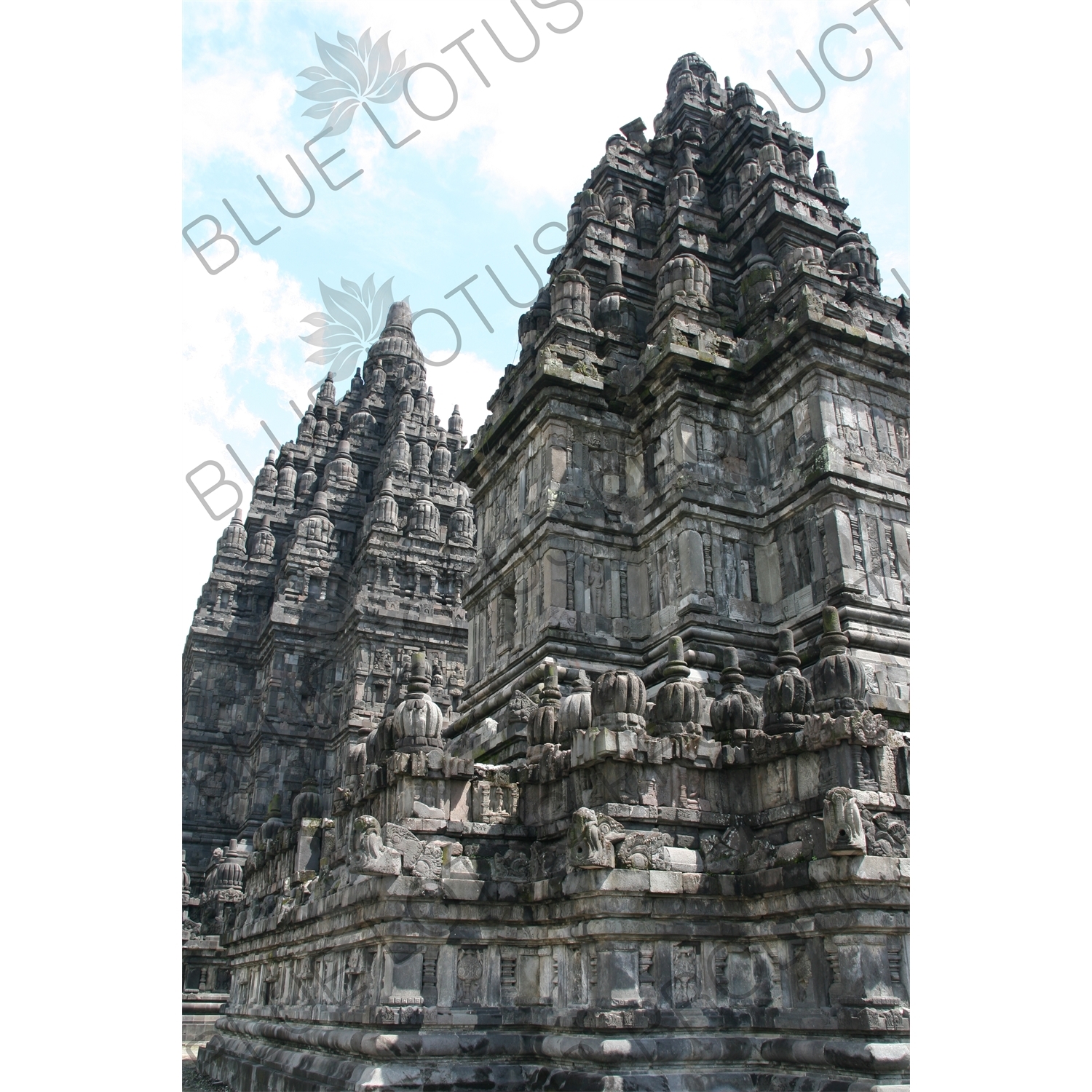 Buildings at Prambanan Temple Compound near Yogyakarta