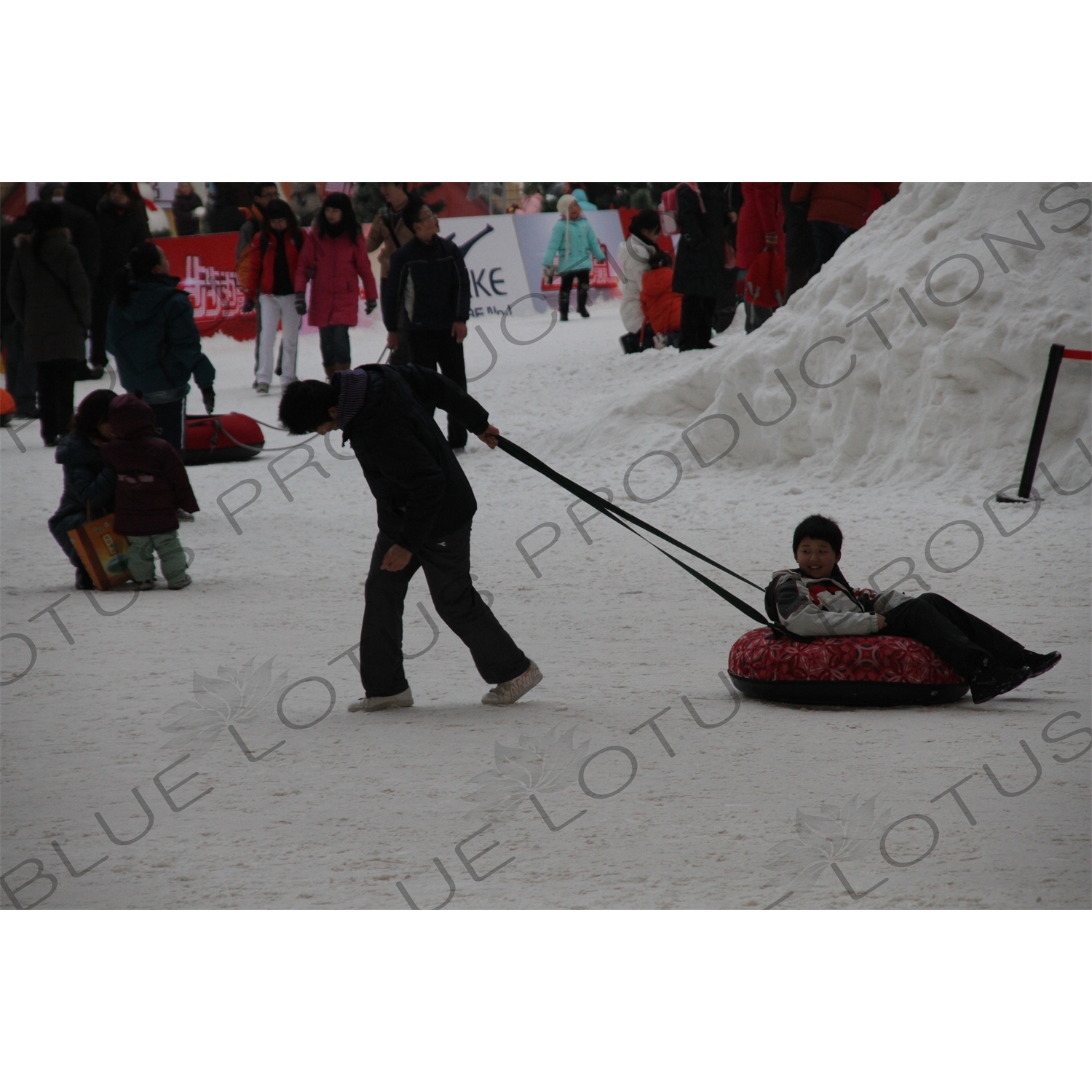 'Winter Show' in the Bird's Nest/National Stadium (Niaochao/Guojia Tiyuchang) in the Olympic Park in Beijing