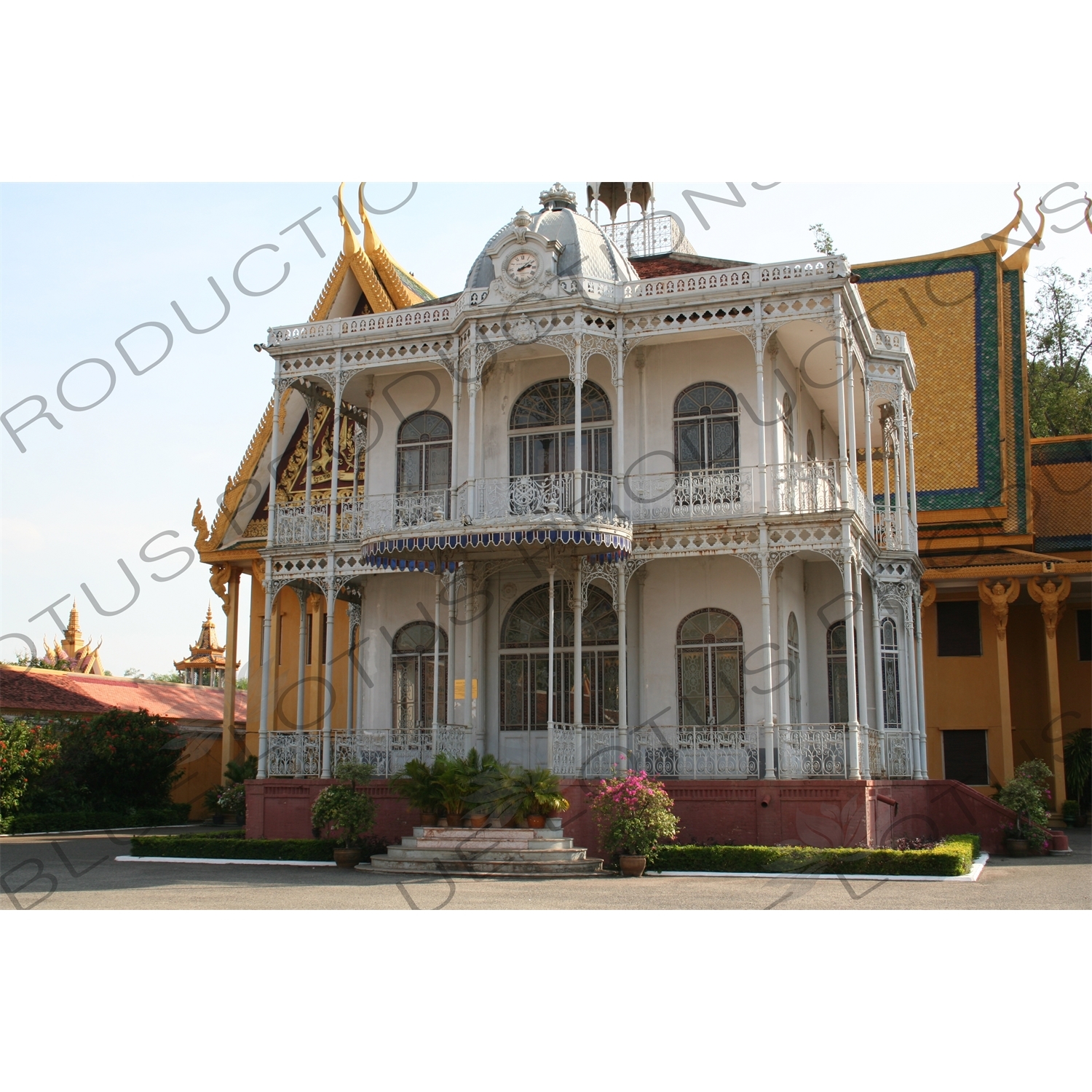 French Style Pavilion at the Royal Palace in Phnom Penh