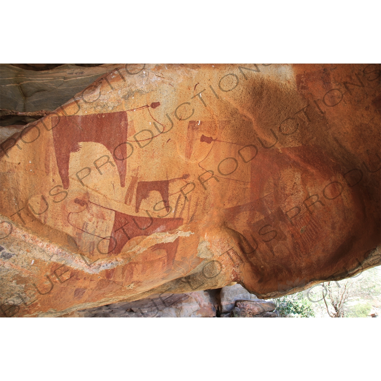 Prehistoric Cave Paintings in Laas Geel/Laas Gaal on the Outskirts of Hargeisa in Somaliland