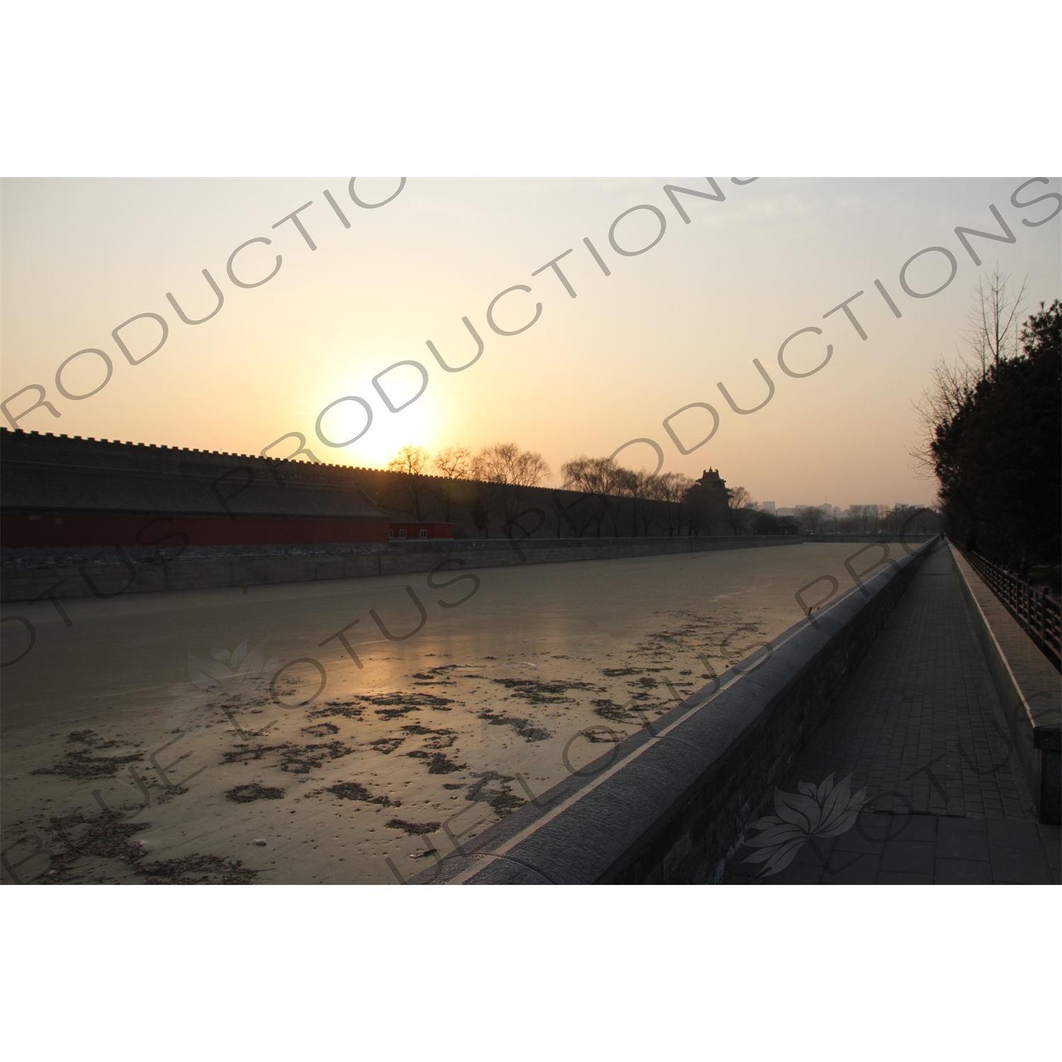 Moat Surrounding the Forbidden City in Beijing