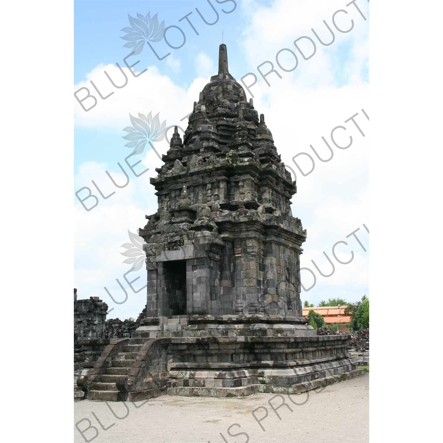 Buildings at Prambanan Temple Compound near Yogyakarta