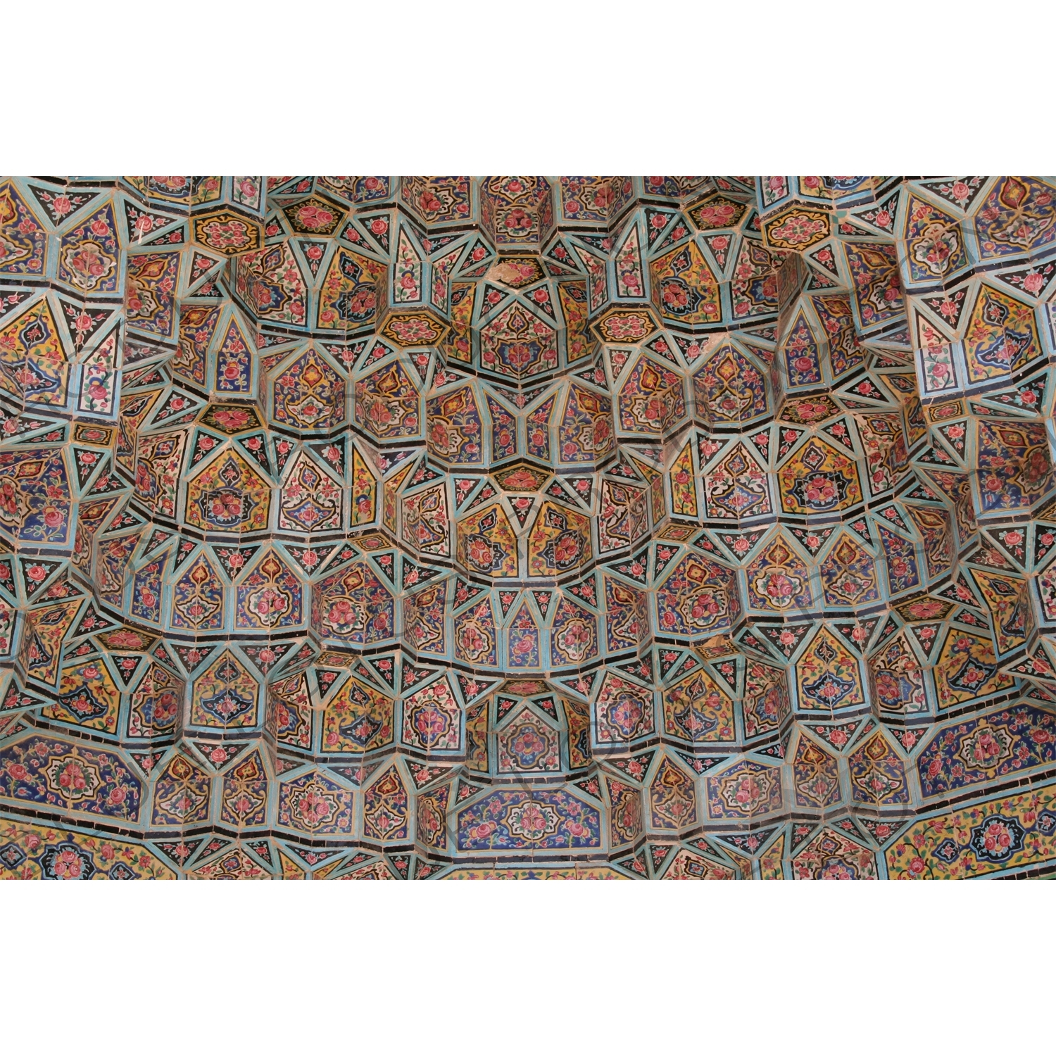 Ceiling of an Arch in the Nasir al-Mulk Mosque in Shiraz