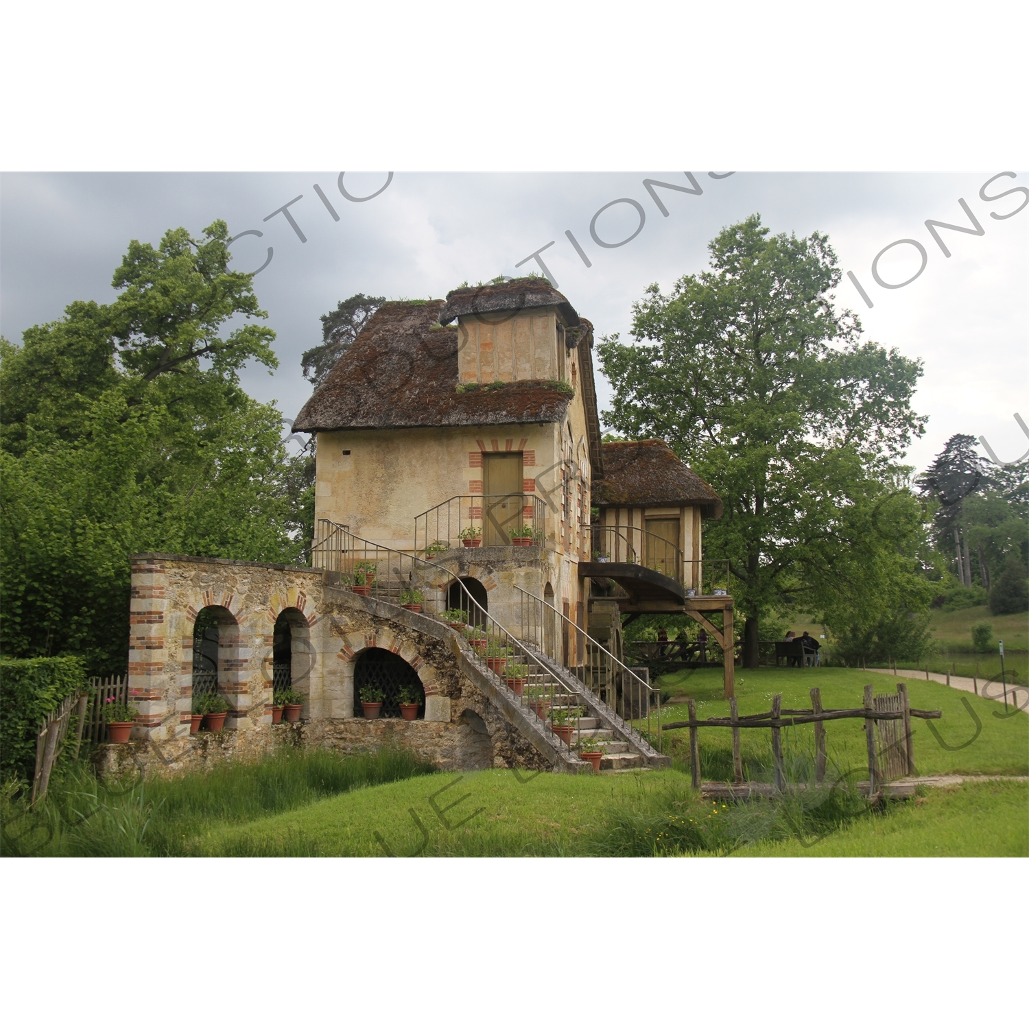 'the Mill' (Moulin) in the Queen's Hamlet (Hameau de la Reine) in the Gardens of Versailles at the Palace of Versailles (Château de Versailles) in Versailles