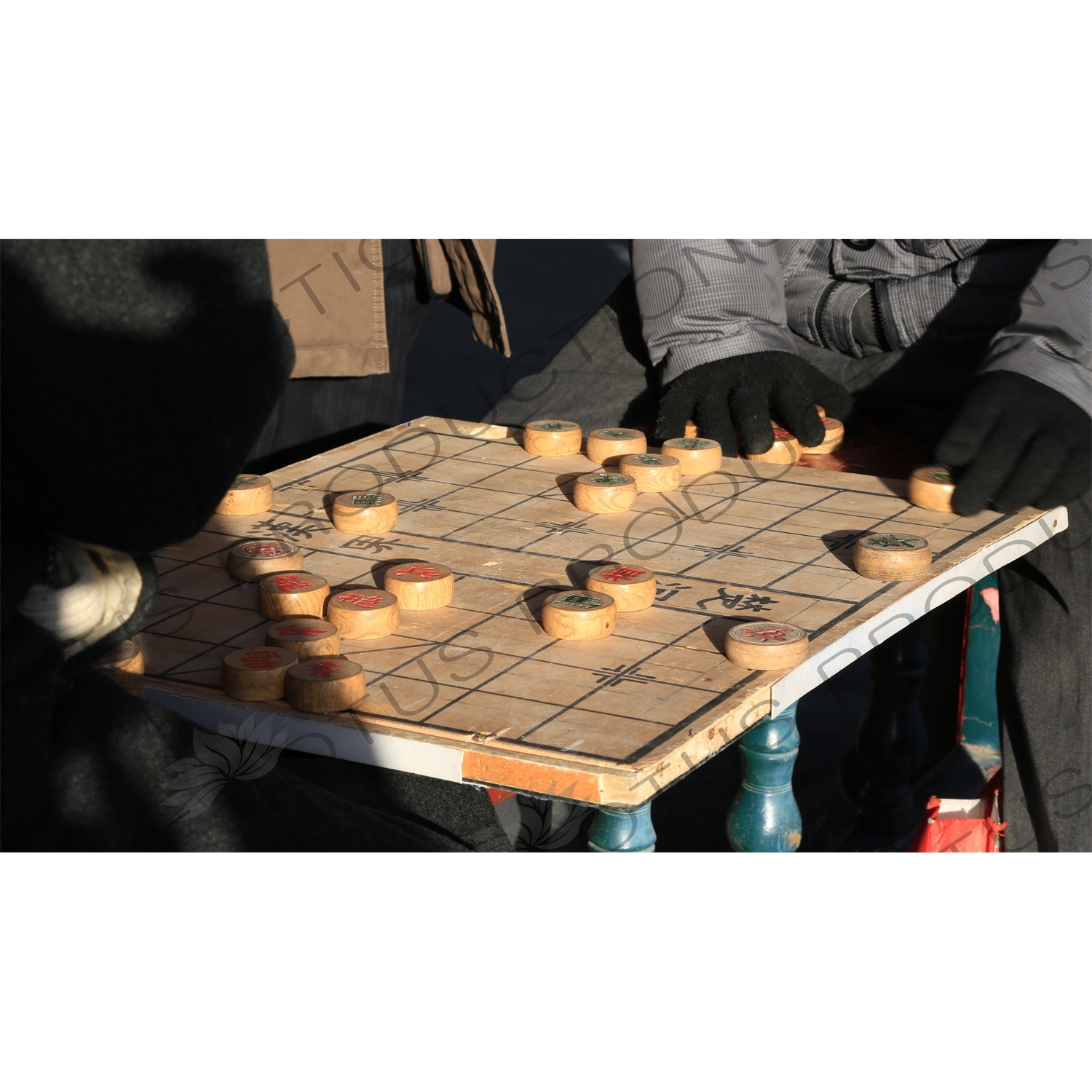 Chinese Chess Board in the Long Corridor (Chang Lang) in the Temple of Heaven (Tiantan) in Beijing