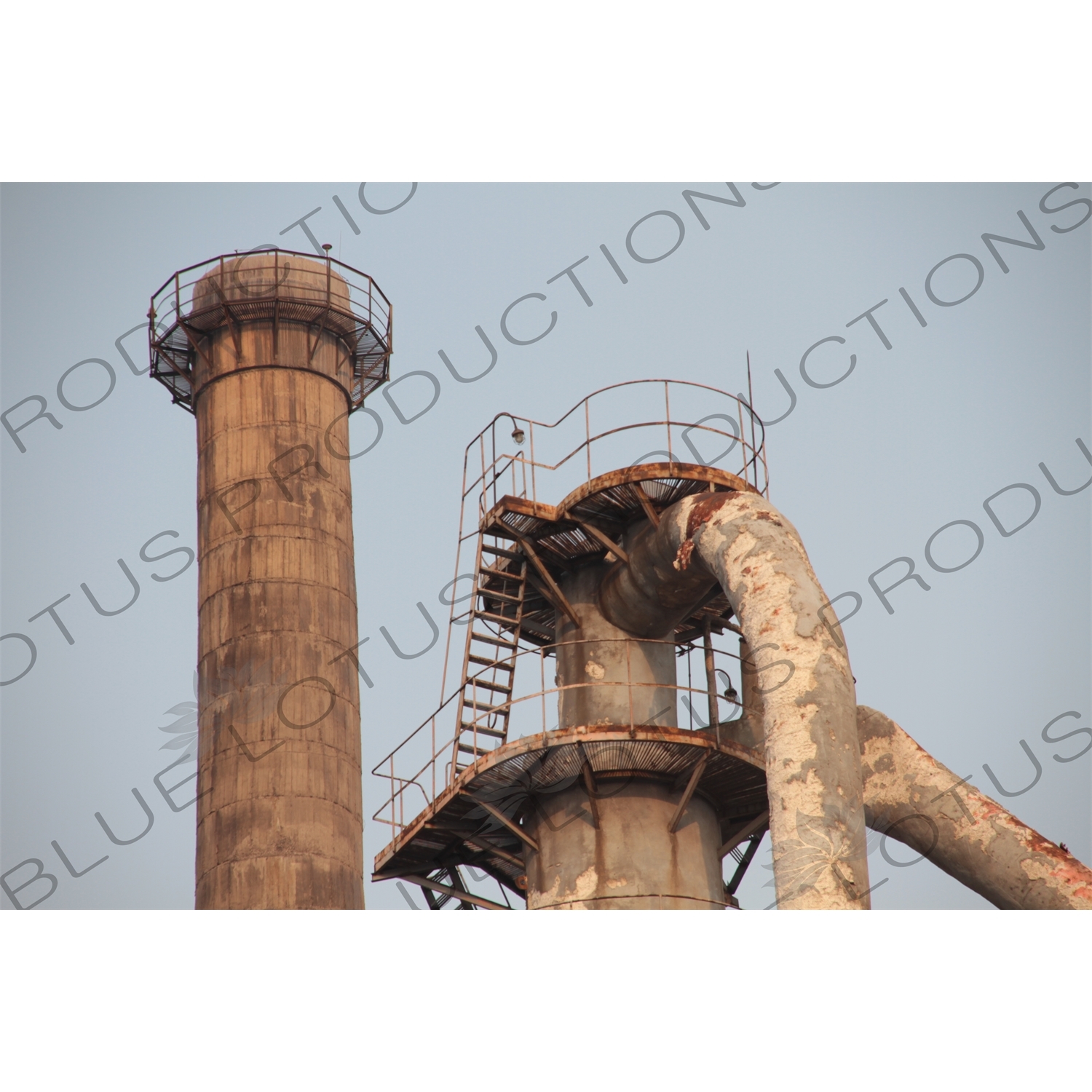 Old Chimney Stacks in the 798 Art Zone/Factory 798 (798 Yishuqu/Dashanzi) in Beijing