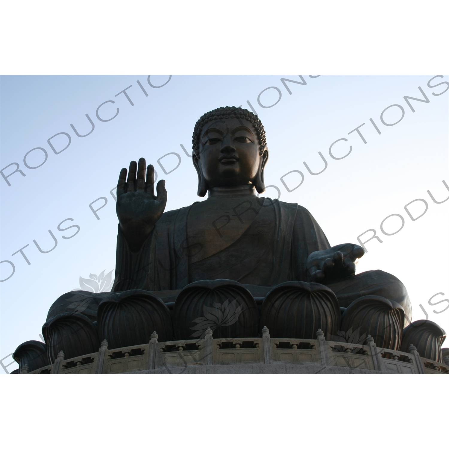 Big Buddha (Tiantan Da Fo) Statue on Lantau in Hong Kong