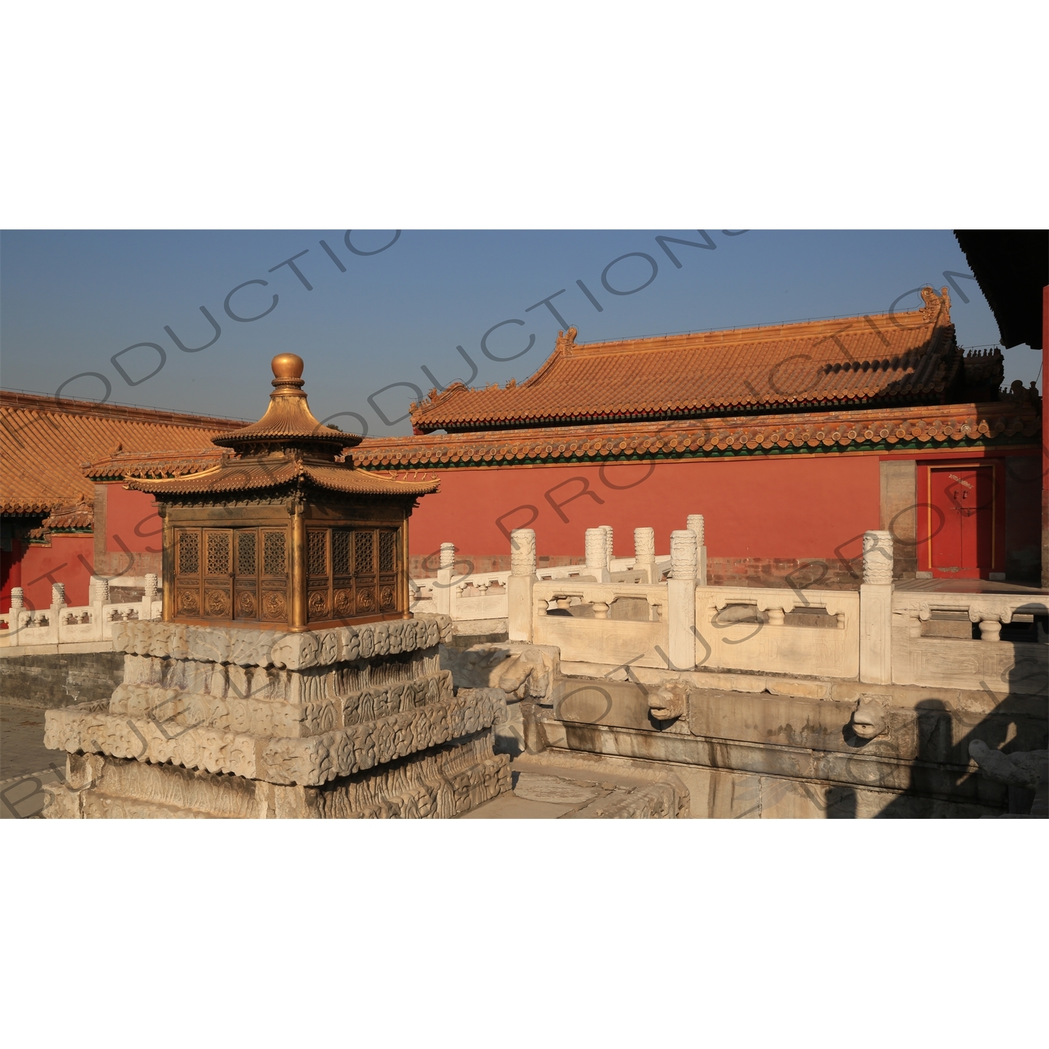 Sheji Gilded Pavilion/Temple in the Forbidden City in Beijing