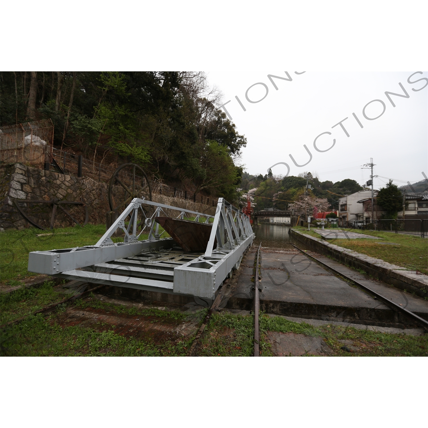 Old Canal Boat on the Biwako Incline in Kyoto