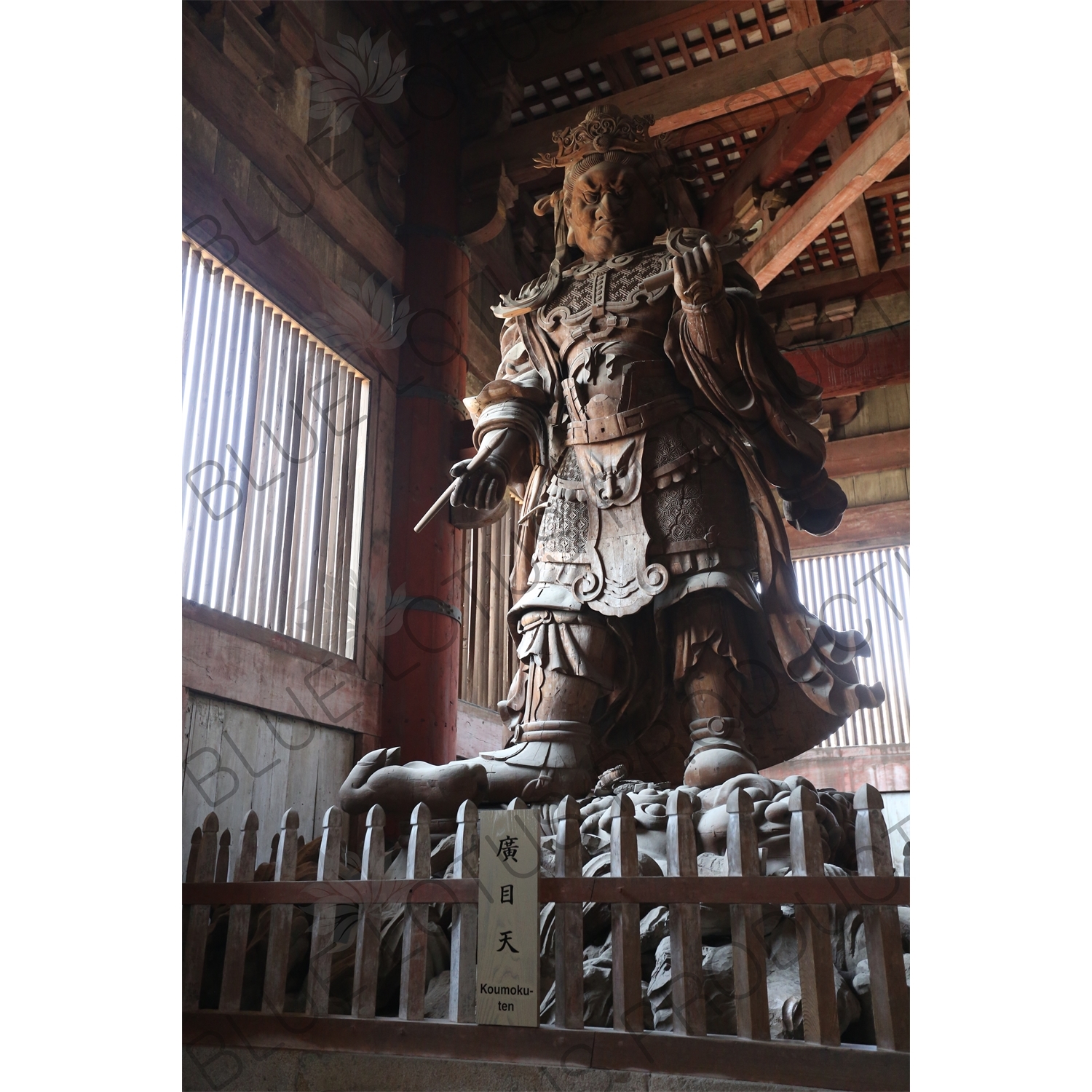 Koumokoten/Virupaksa Statue in the Daibutsuden of Todaiji in Nara