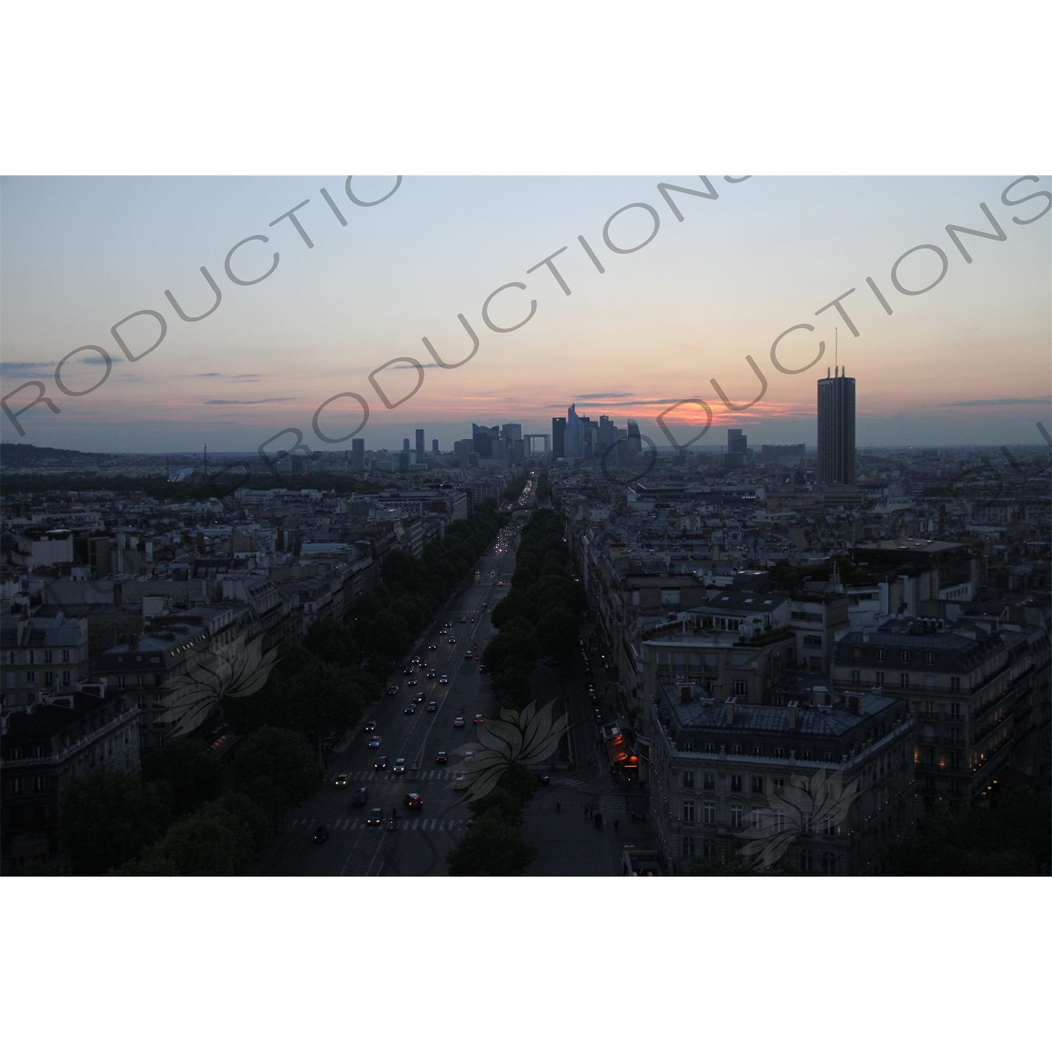 Avenue de la Grande Armée from the Arc de Triomphe de l'Étoile in Paris