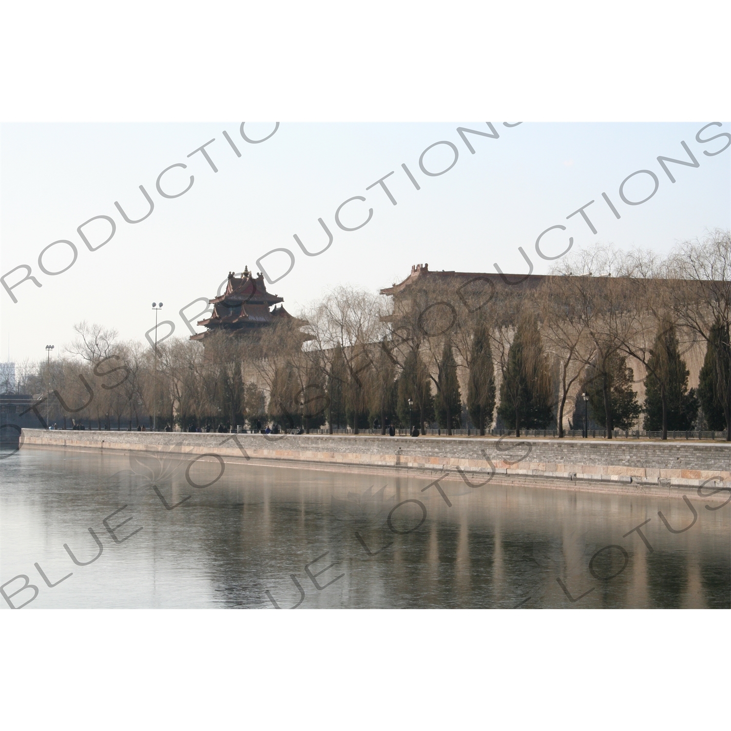 Outer Wall of the Forbidden City (Gugong) in Beijing