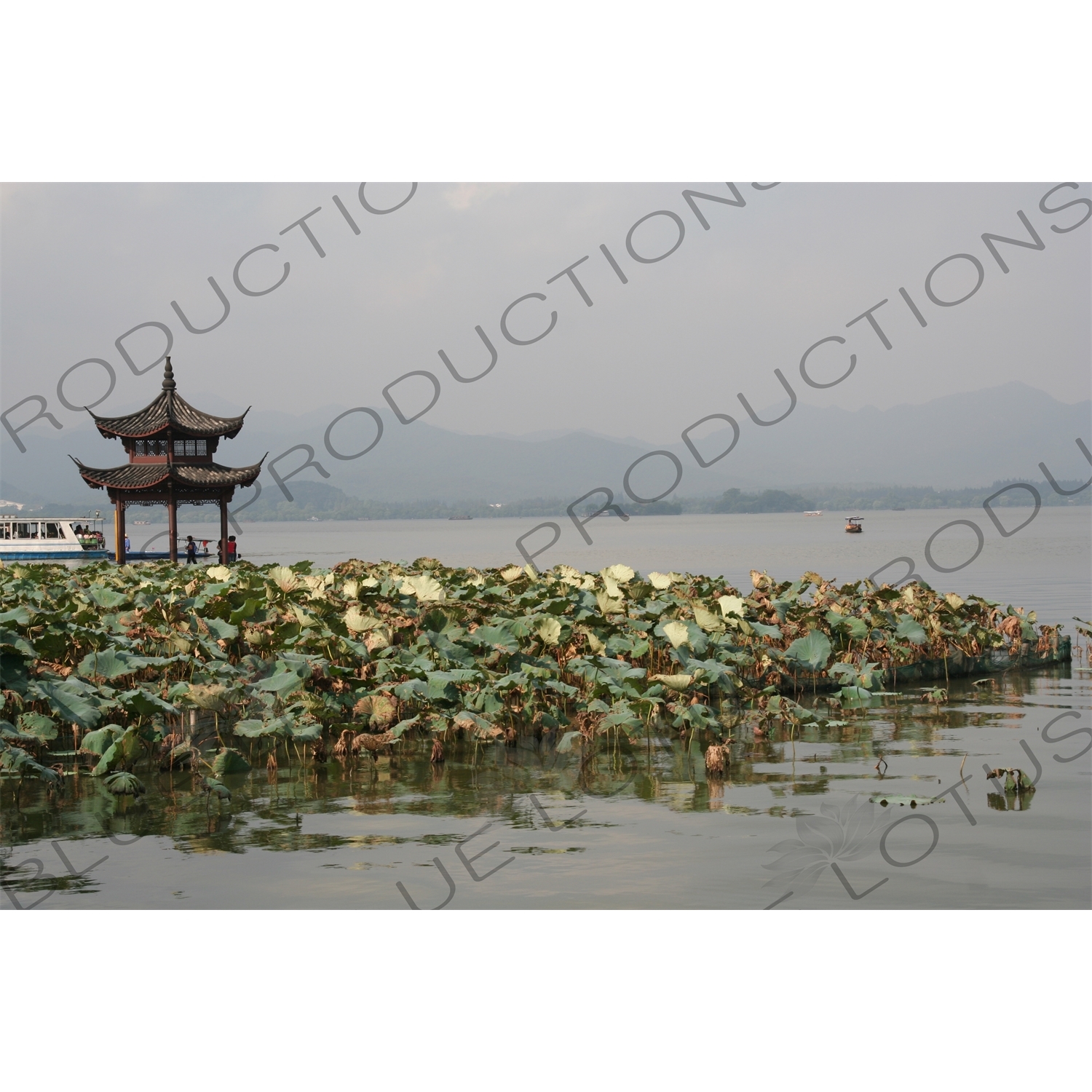 Jixian Pavilion (Jixianting) on West Lake (Xihu) in Hangzhou