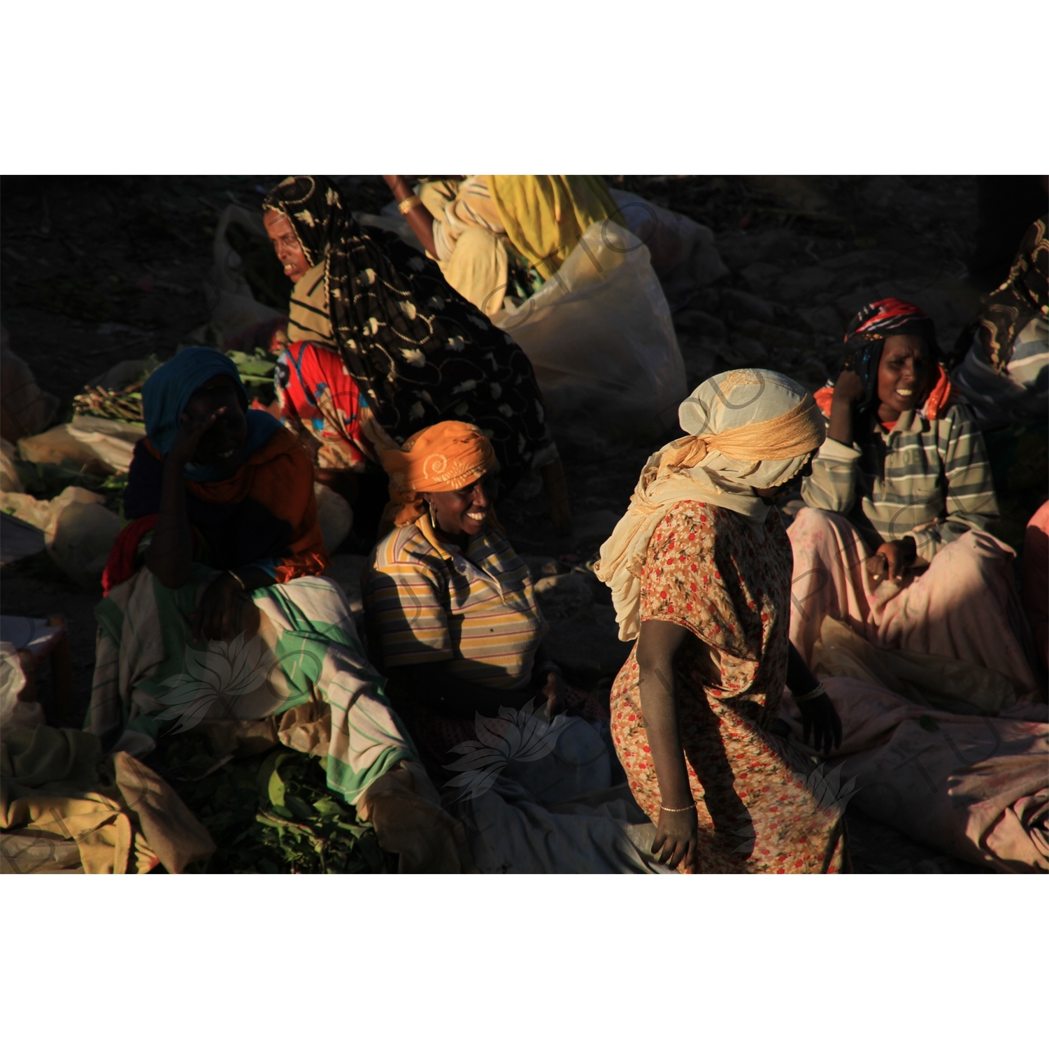 Women Selling Khat in Harar