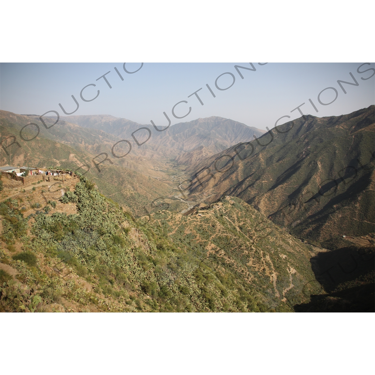 Countryside around the Asmara to Massawa Railway Line