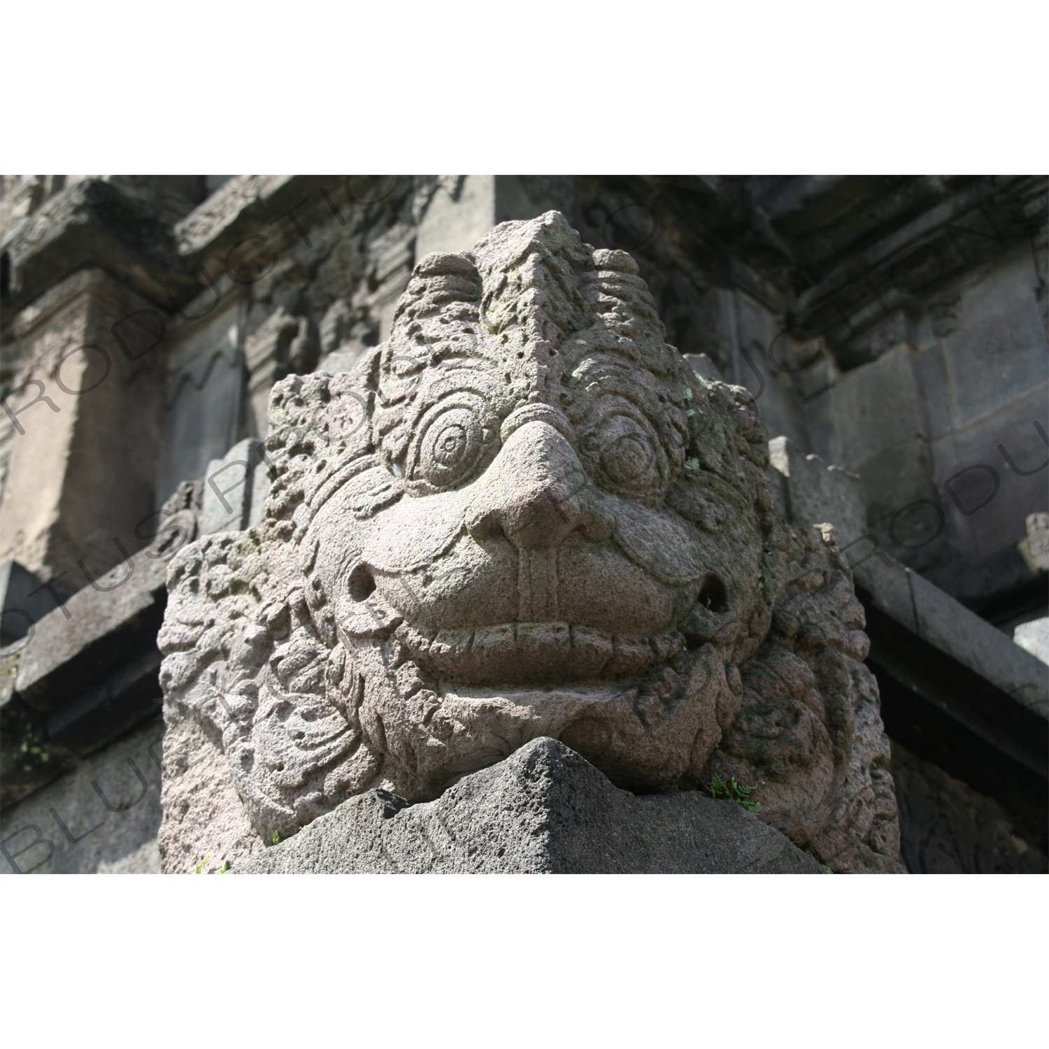 Relief Carving on a Building at Prambanan Temple Compound near Yogyakarta