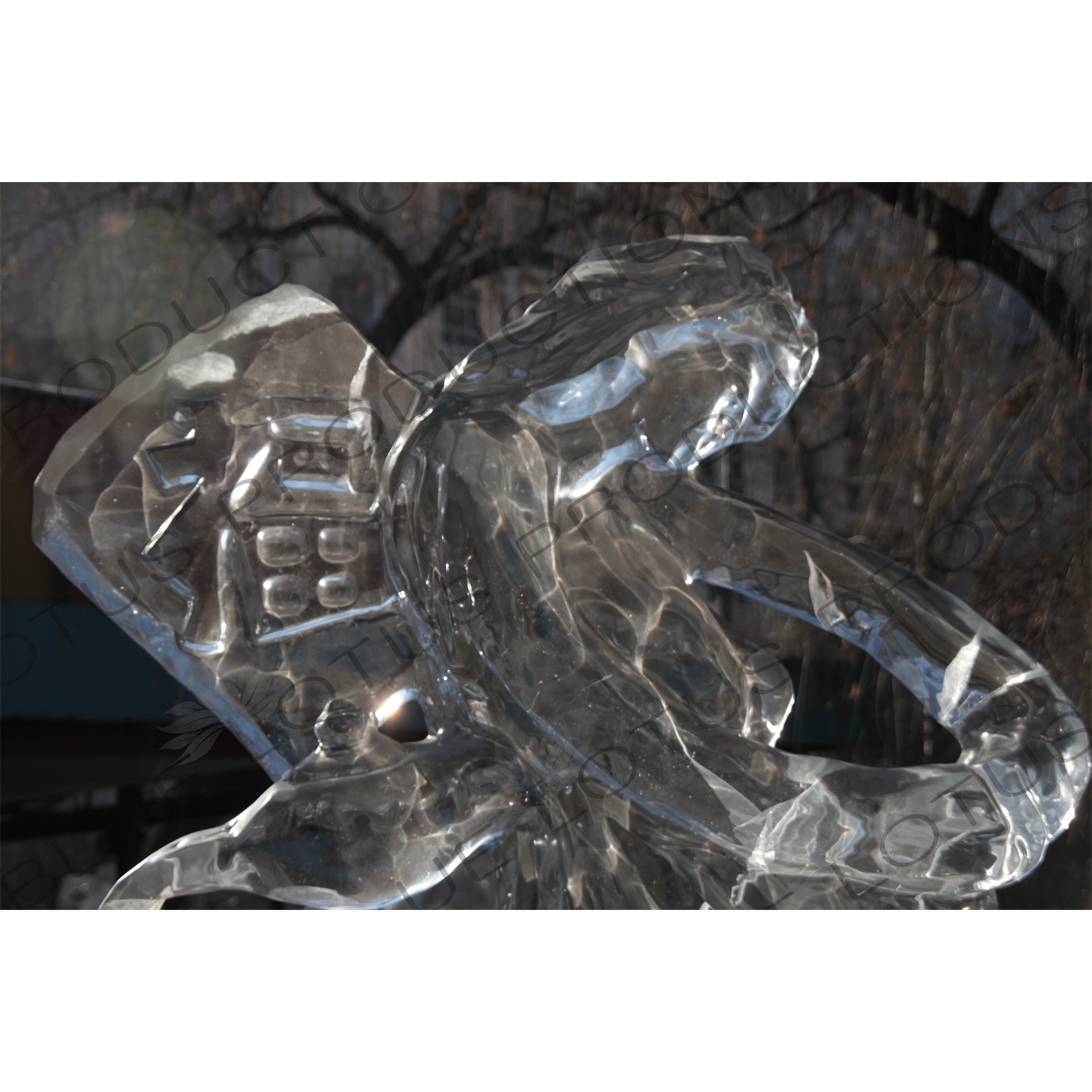 Ice Sculpture of an Angel in Harbin