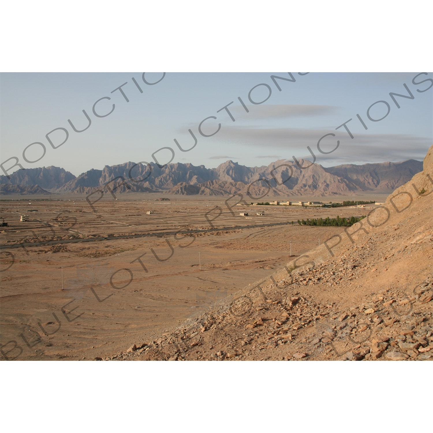 Desert around the Tower of Silence/Dakhma in Yazd